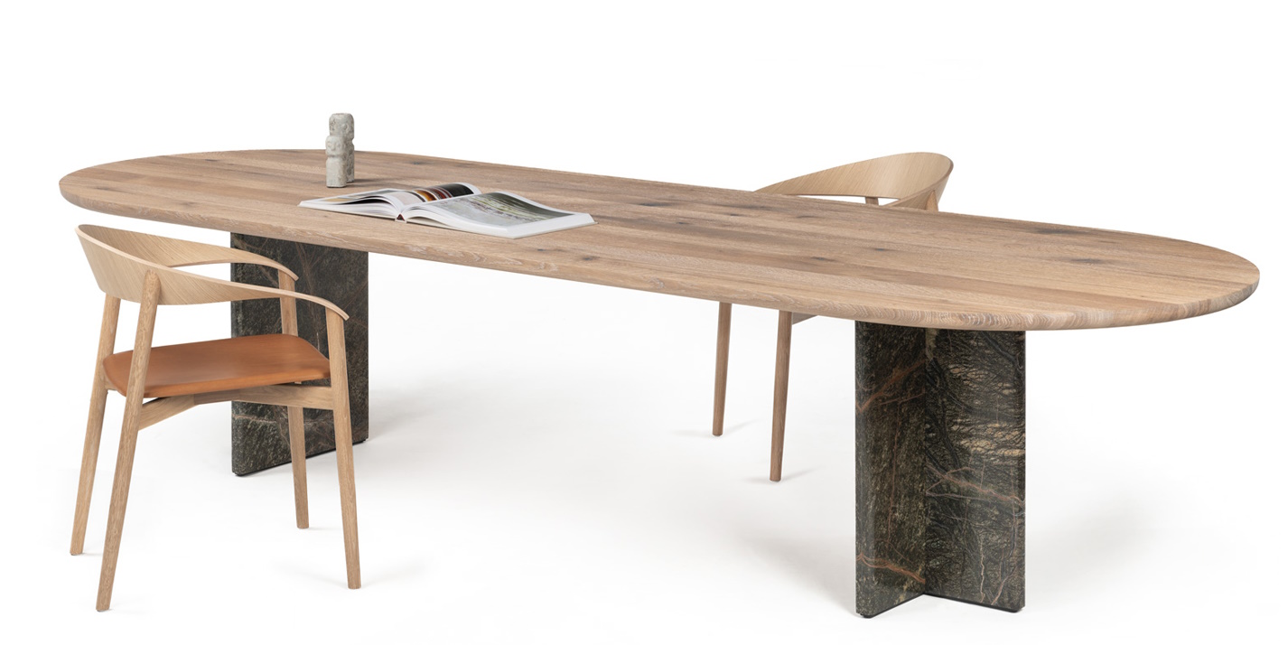 BC17 T-Rox Table ovale Table de salle à manger Janua 