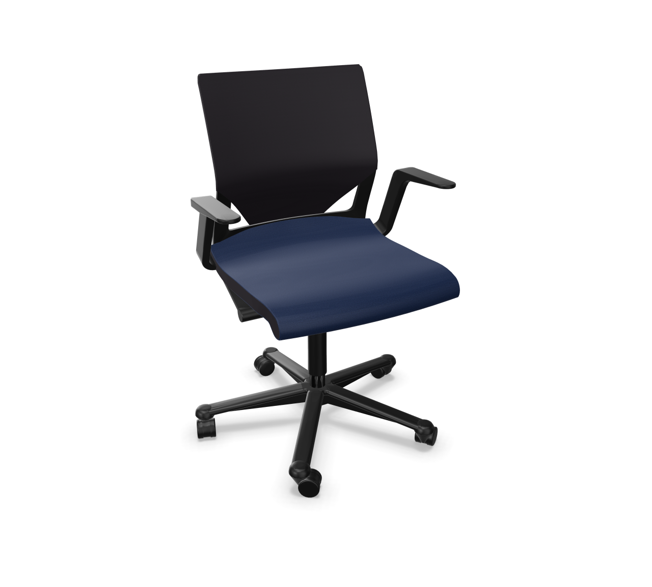 Modus 273/7 Chaise pivotante de bureau Dos haut normal, avec assise rembourrée Wilkhahn