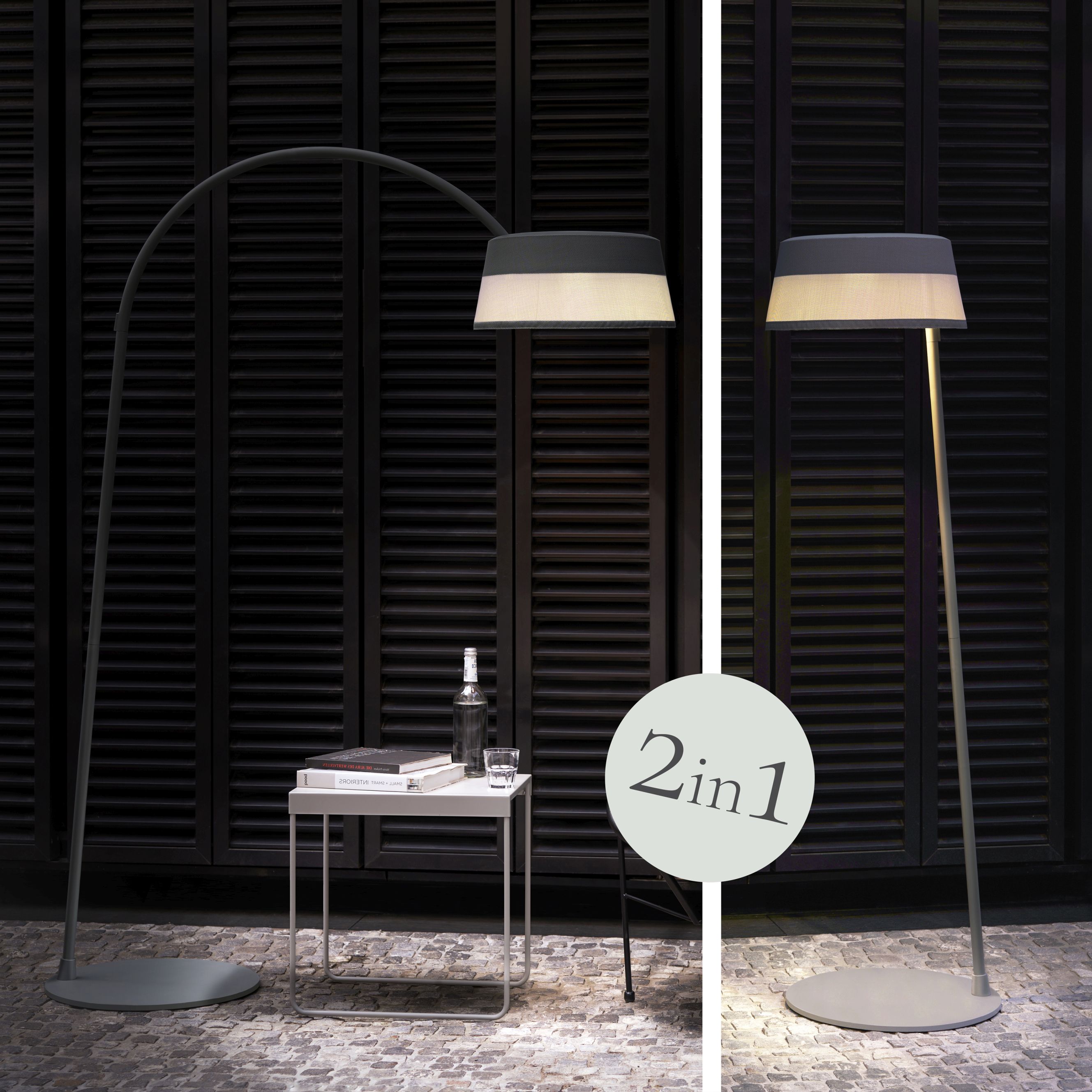 ISA-BELLE Lampadaire solaire & lampe à arc - 2 en 1 Moree