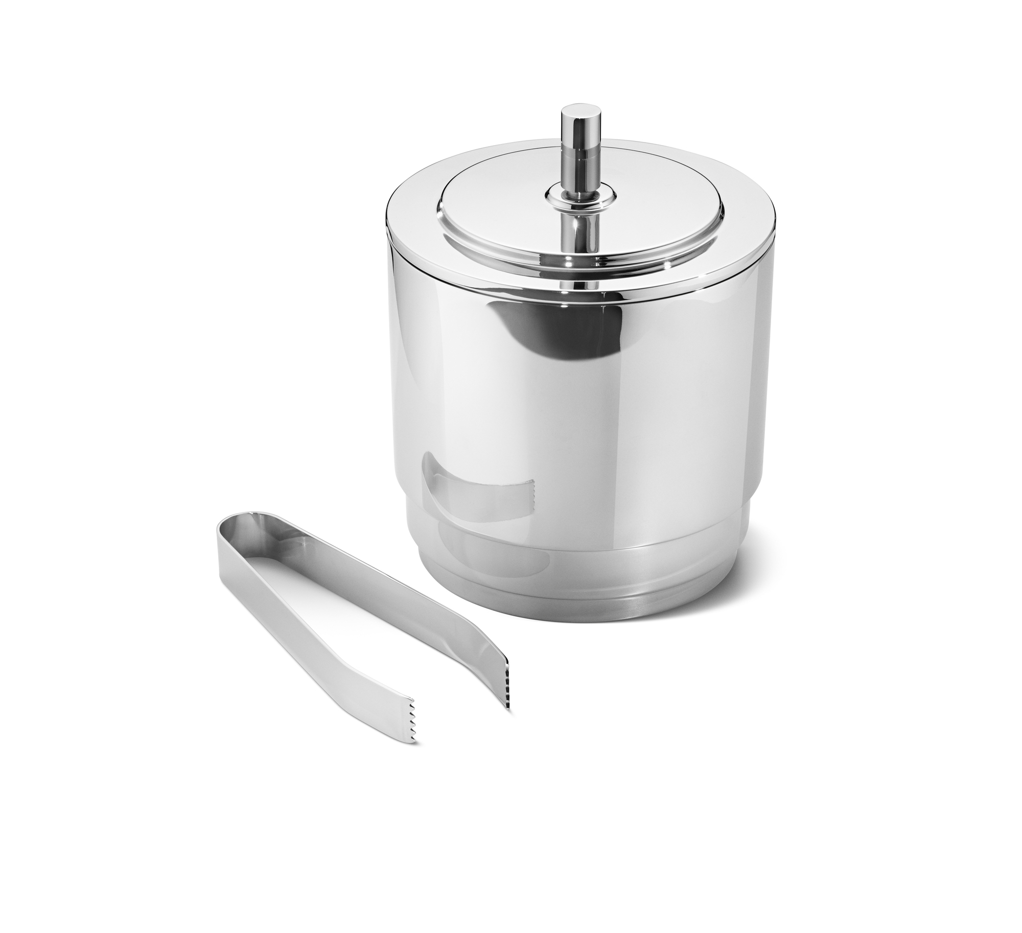 Manhattan Seau à glace avec Couvercle et Pinces Georg Jensen OFFRE SPECIALE
