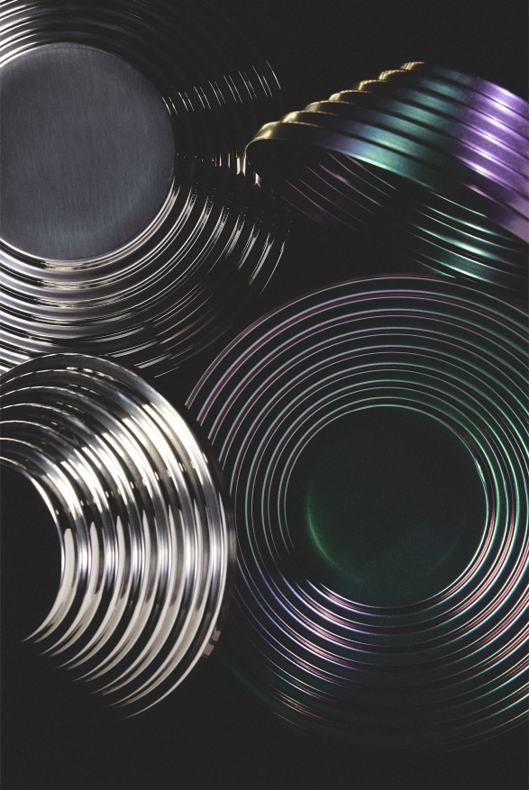 Maya bol rond Ø 25 cm Greenpurple 7320/25GRP Alessi  