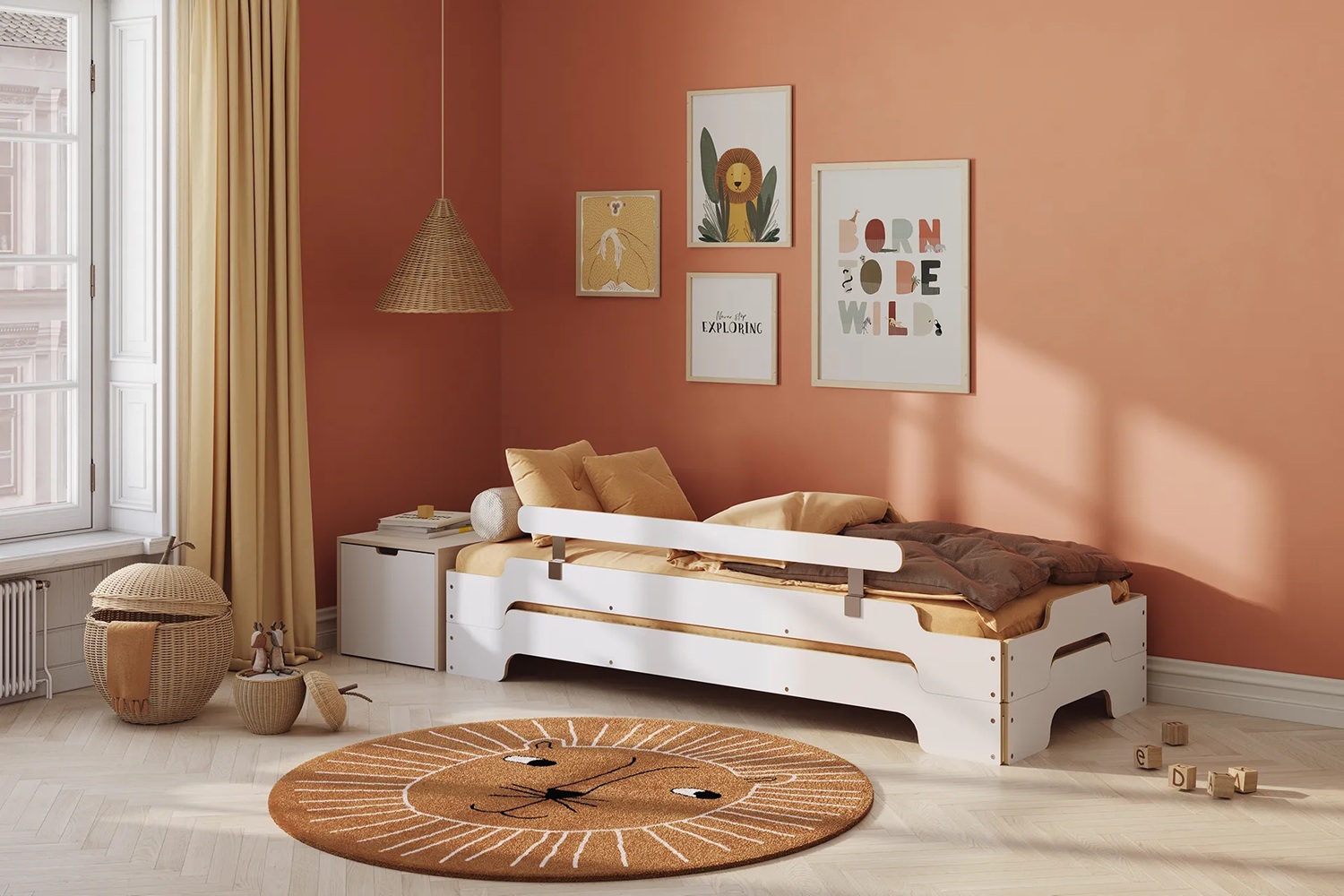 Barre de délimitation / protection contre les chutes pour chaise longue empilable Müller Small Living