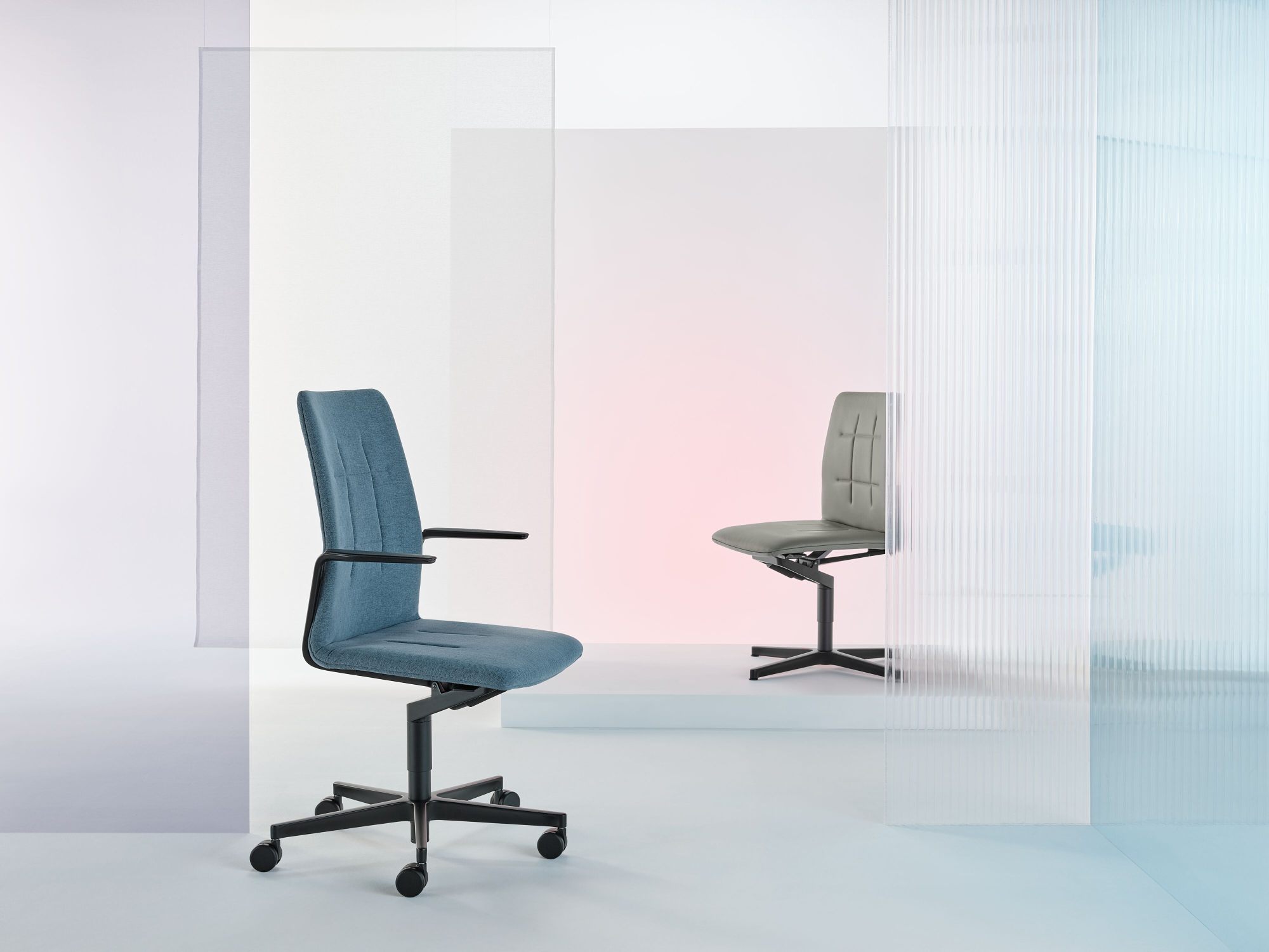 Leadchair Evo chaise pivotante / chaise de bureau avec pied en étoile à cinq branches Walter Knoll