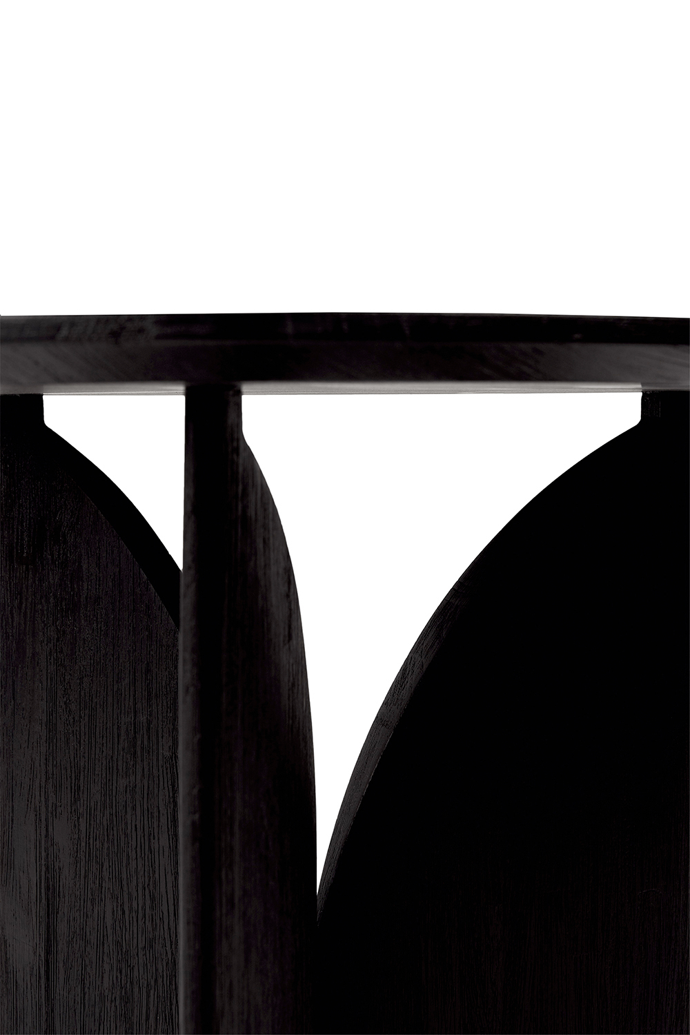 Teak Fin Table d'appoint Peint en Noir Ethnicraft