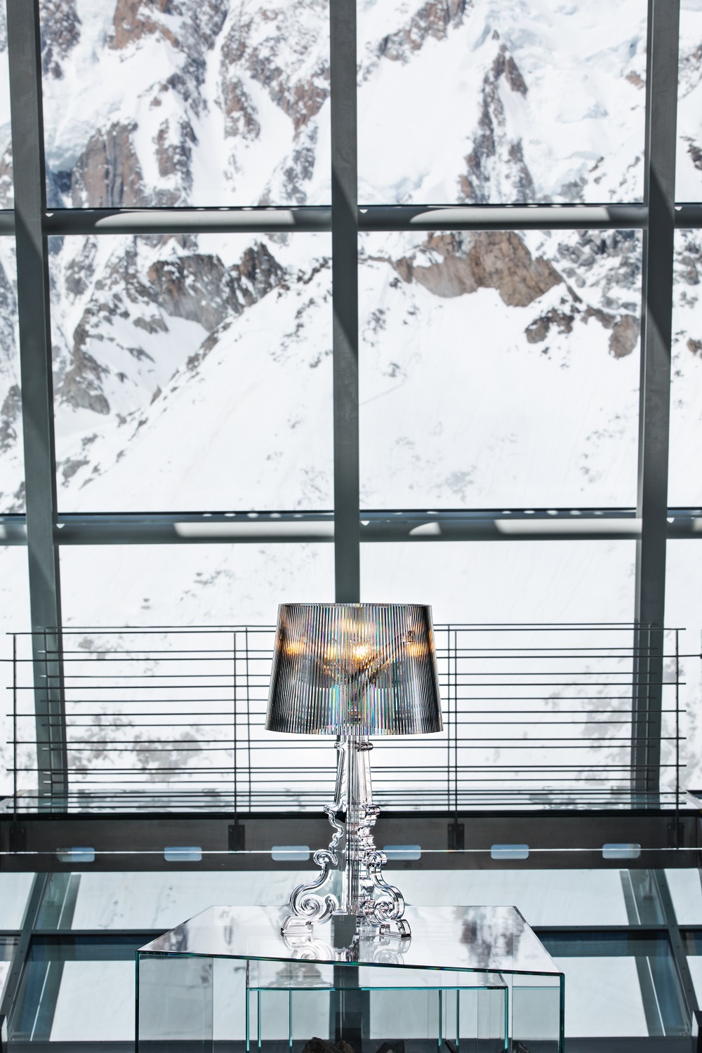 Bourgie lampe de table argent Kartell