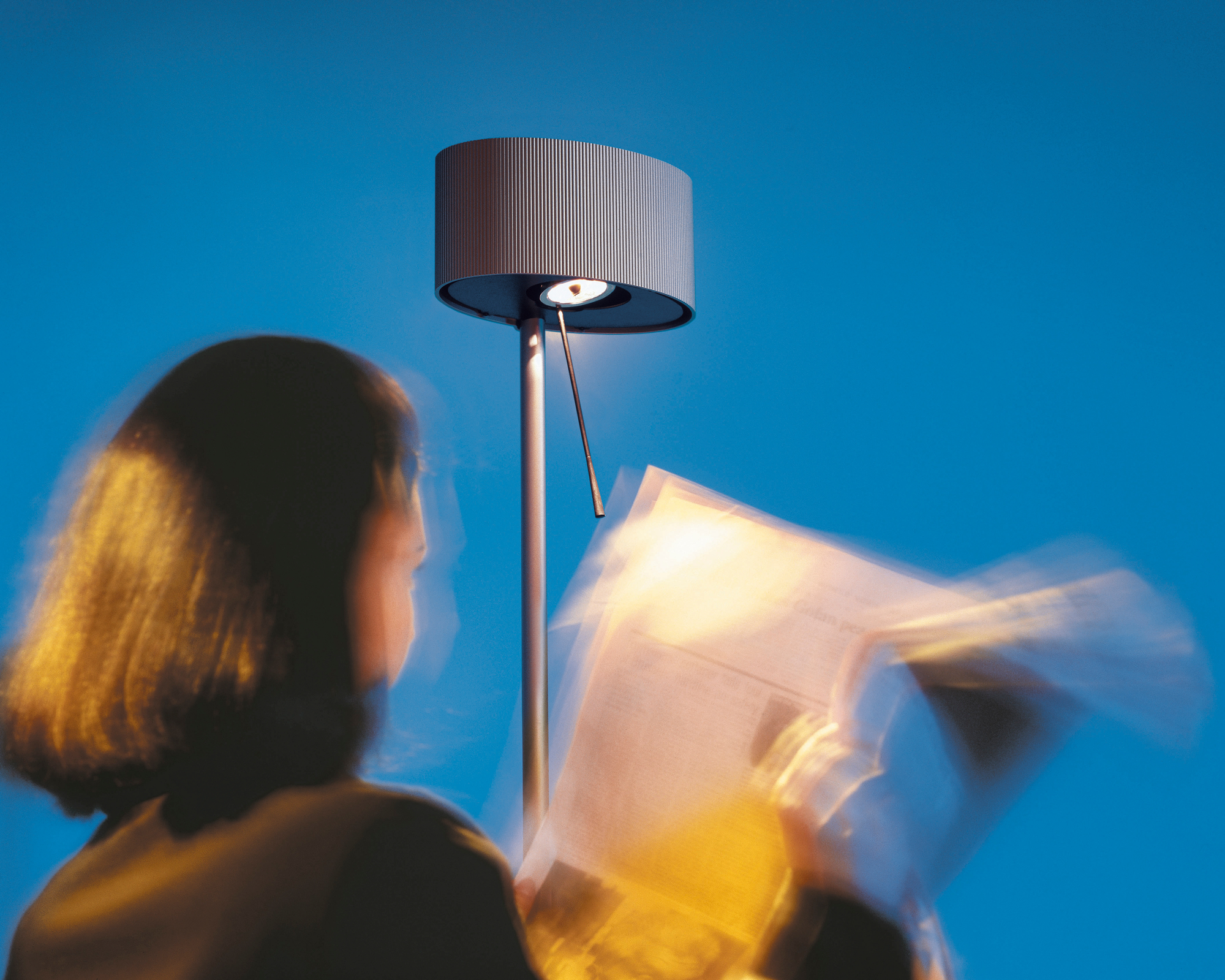 Diogenes LED Lampadaire Belux Or Gris