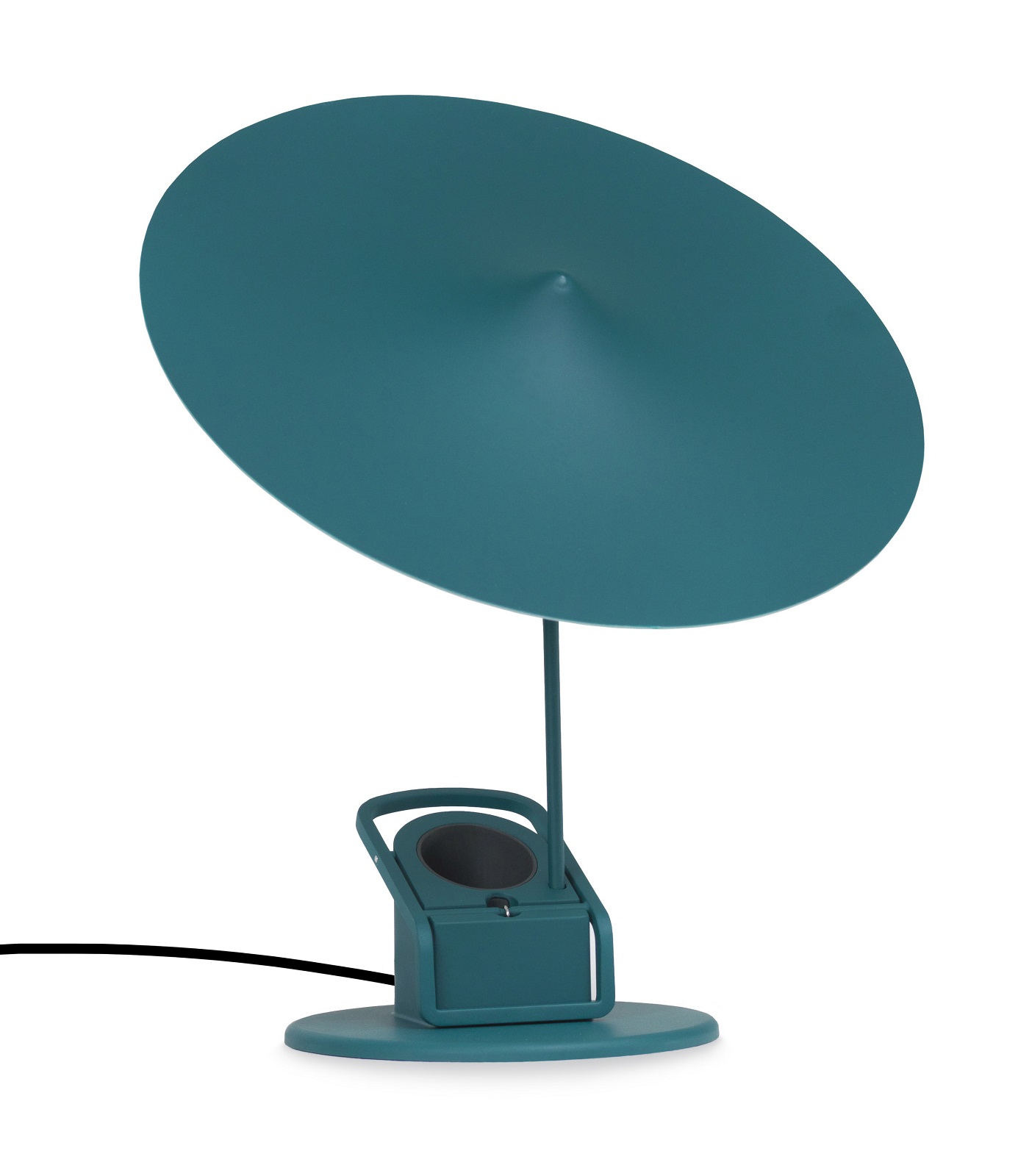 Türkisblaue w153 ële Klemmleuchte von Wästberg, moderne Leseleuchte mit rundem Schirm und praktischer Klemmfunktion für flexible Beleuchtung.