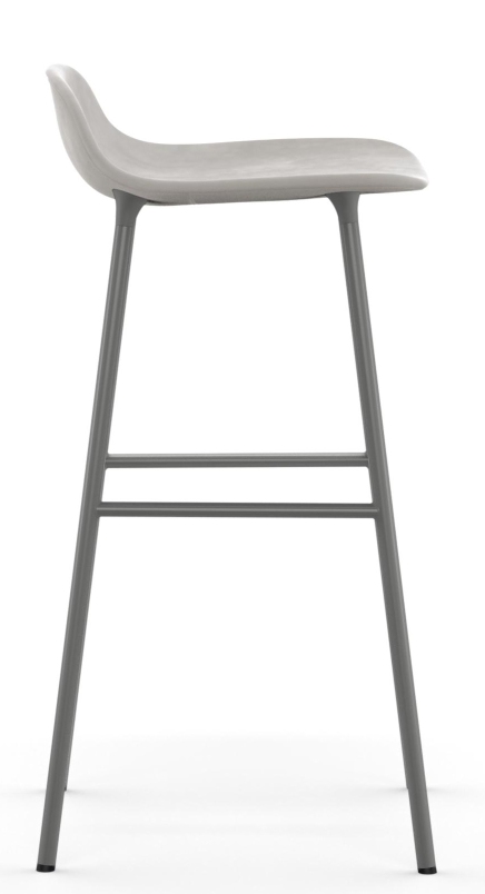 Form Barstool tabouret de bar H 75 cm Acier Rembourré Normann Copenhagen