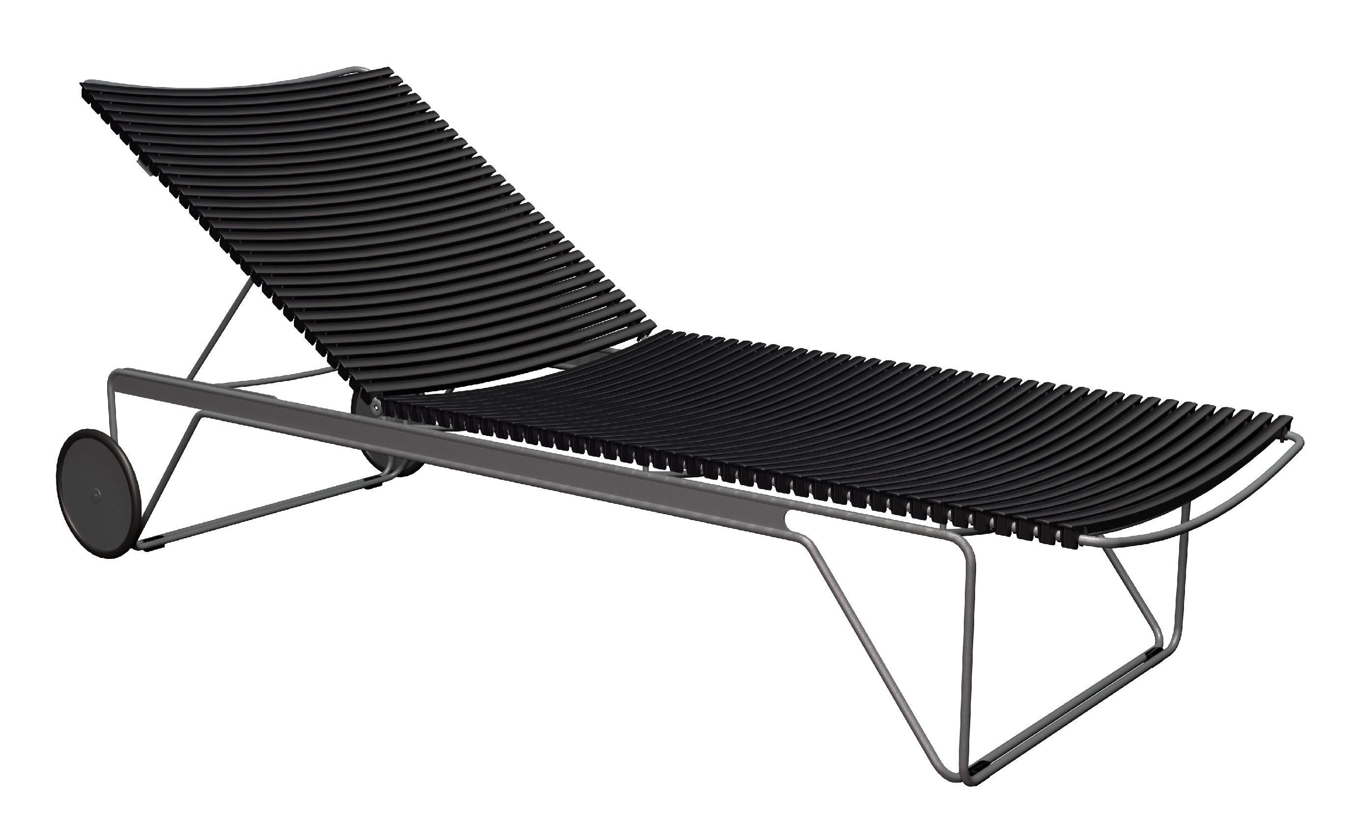 Click Chaise Longue ajustable Bain de soleil extérieur HOUE
