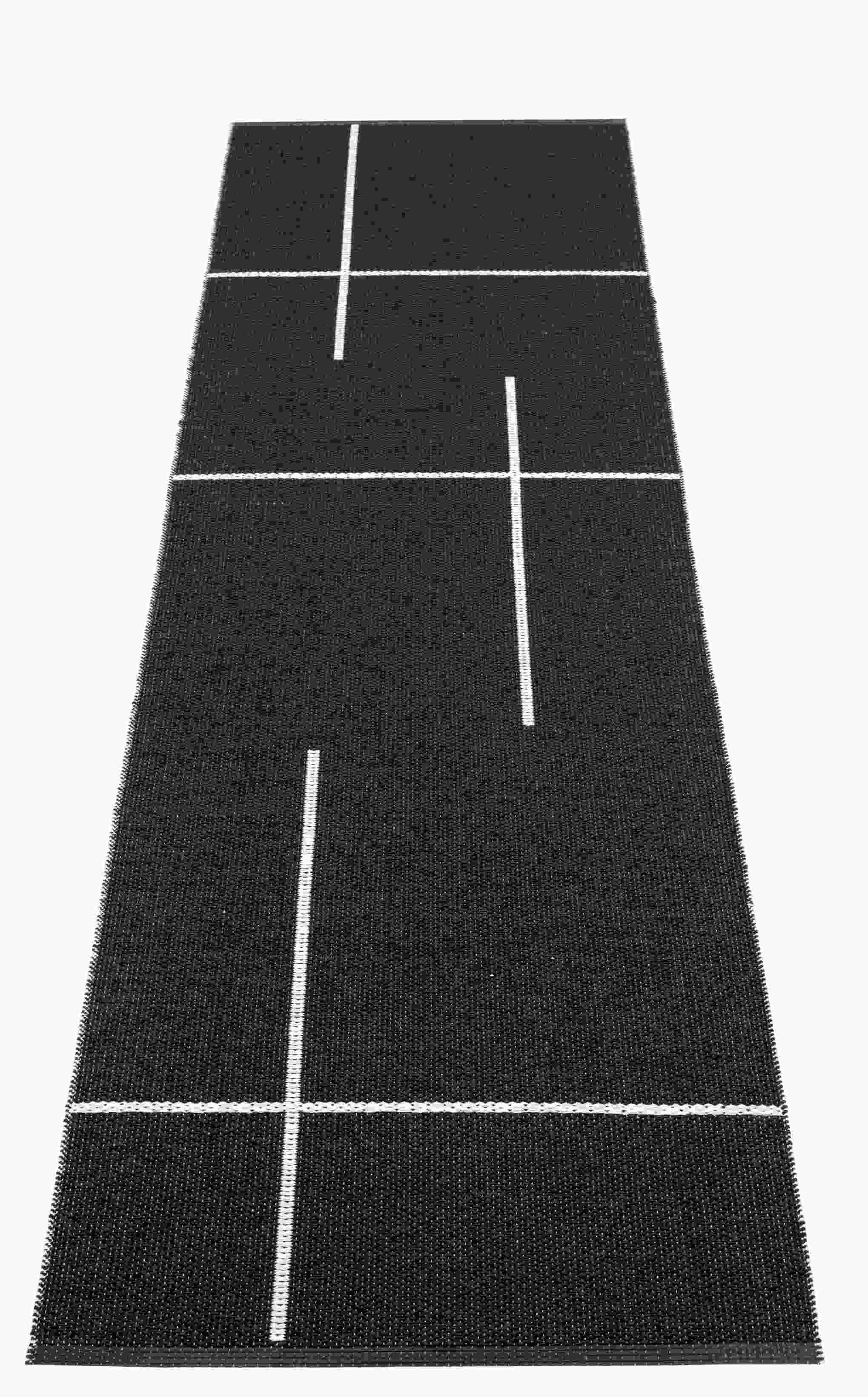 Fred Tapis synthétique 70 x 270 cm Pappelina Noir