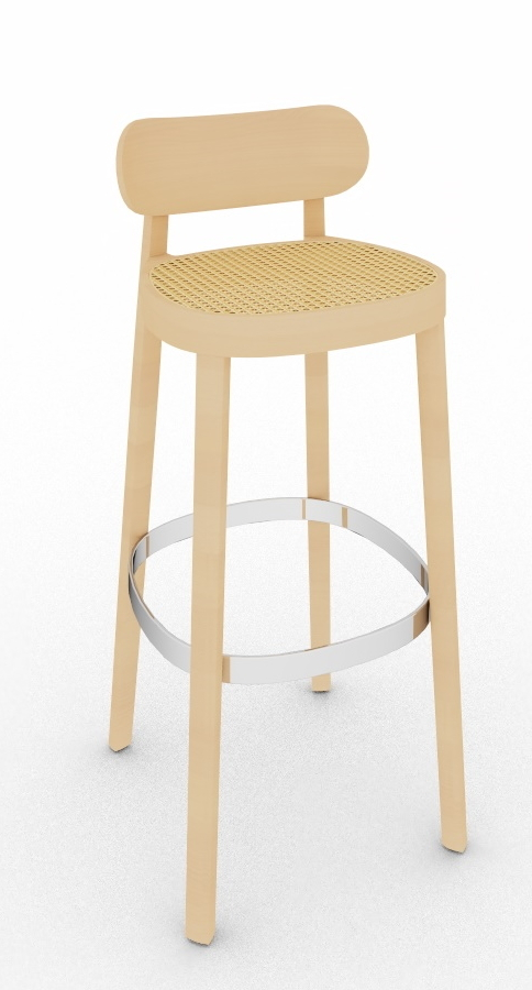 Chaise en bois / Tabouret de bar 118 H Thonet