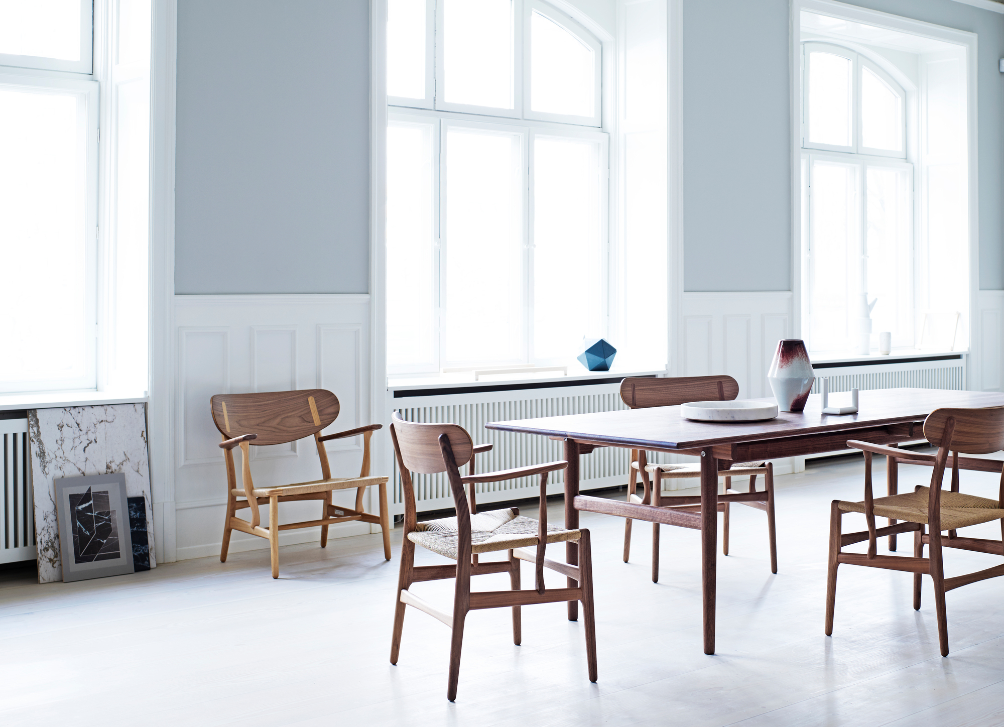 CH26 chaise en bois tresse naturelle/chêne savonné Carl Hansen &amp; Søn