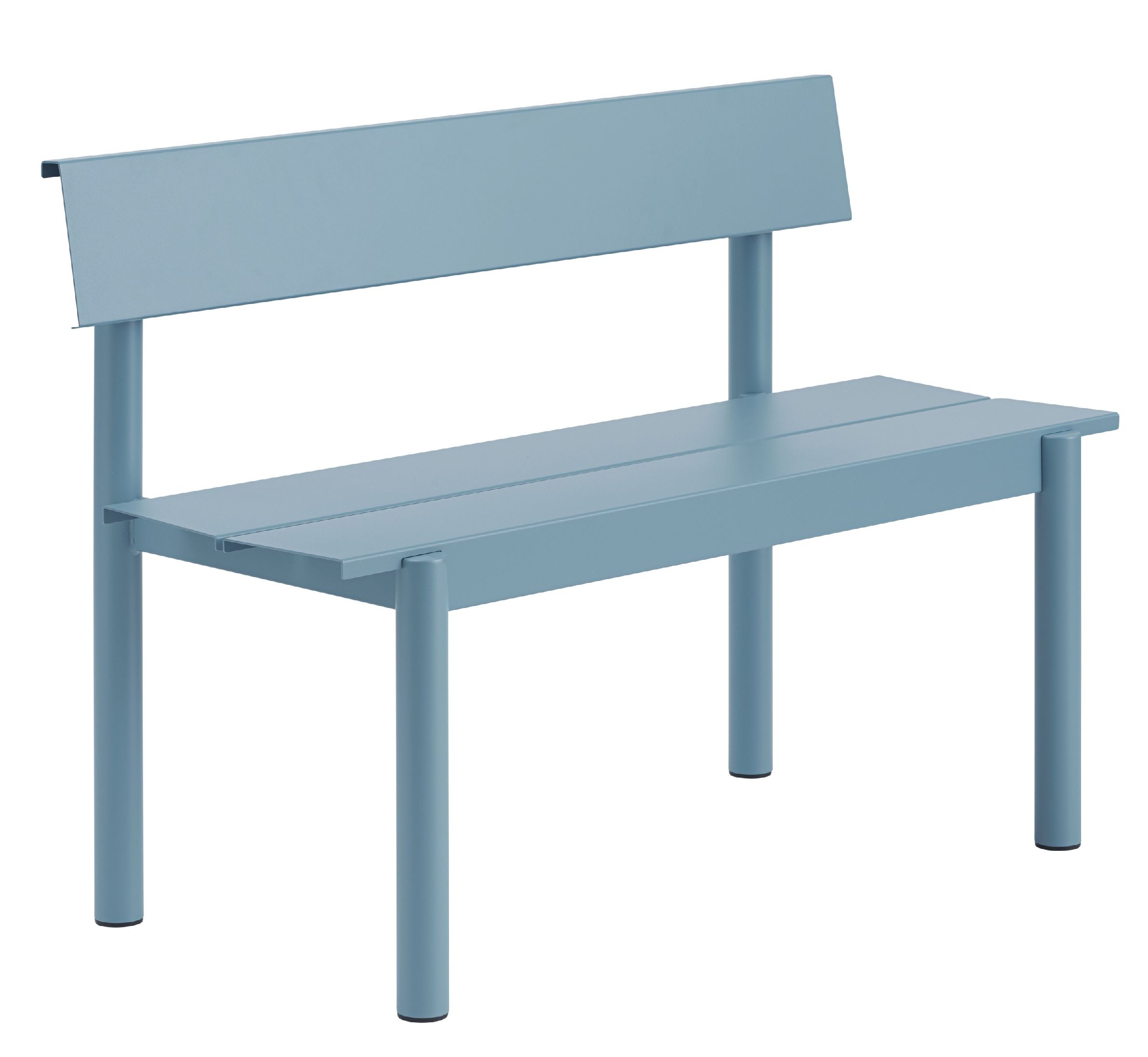Linear Steel Bench Banc d'extérieur avec dossier 110x34 cm Muuto 