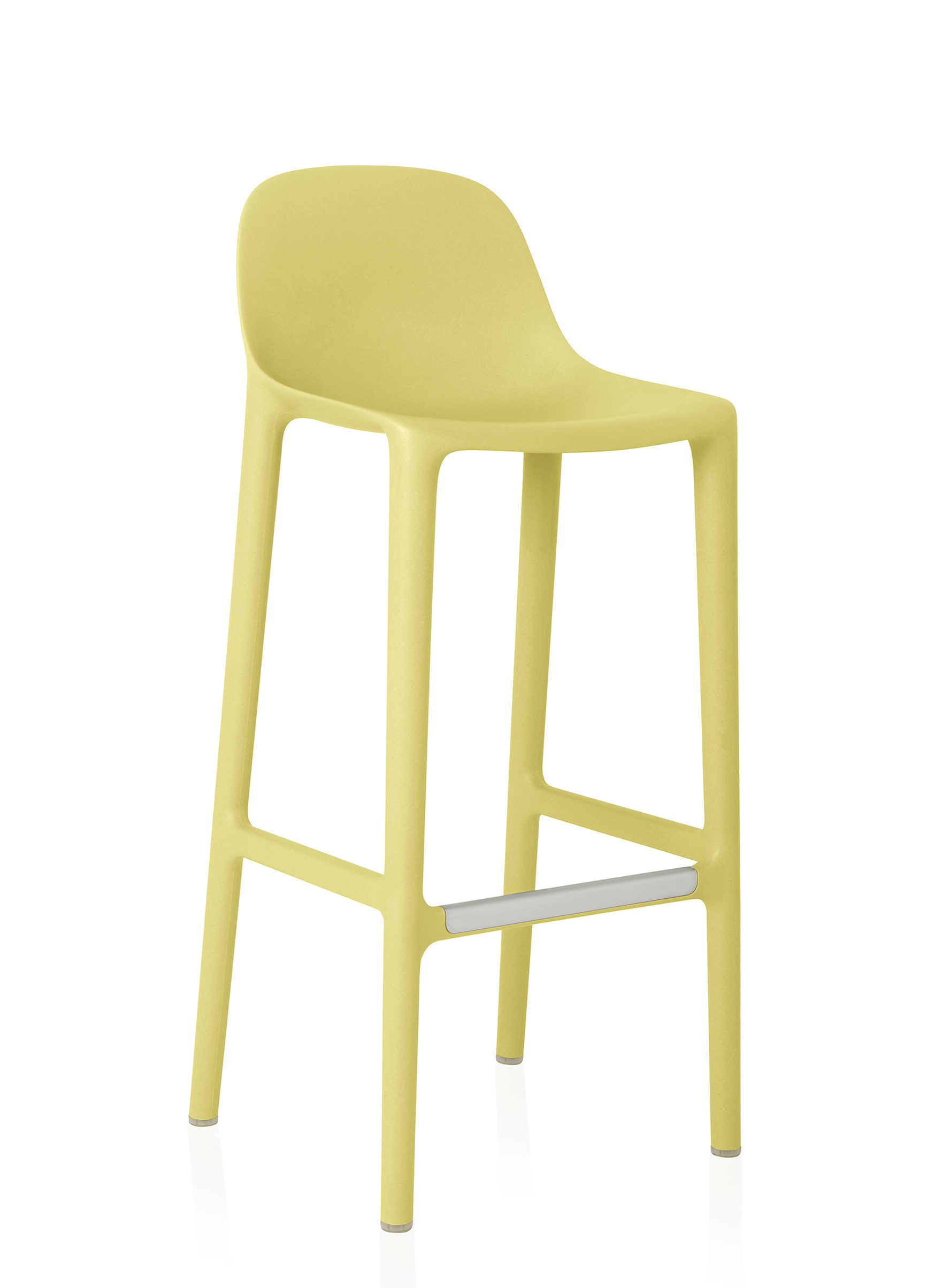 Broom Barstool tabouret de bar Jaune beurre Emeco
