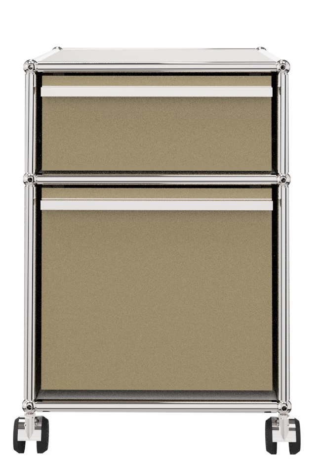 USM Haller Rollcontainer mit Hängeregistratur -beige
