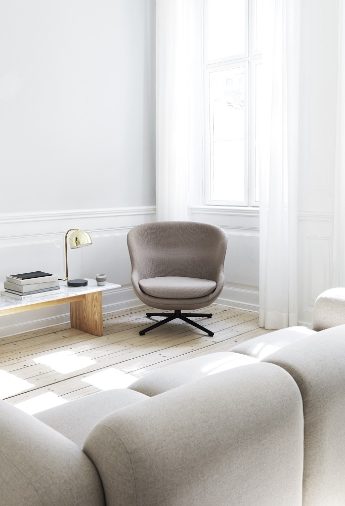 Hyg Lounge Chair Low Swivel Fauteuil Normann Copenhagen