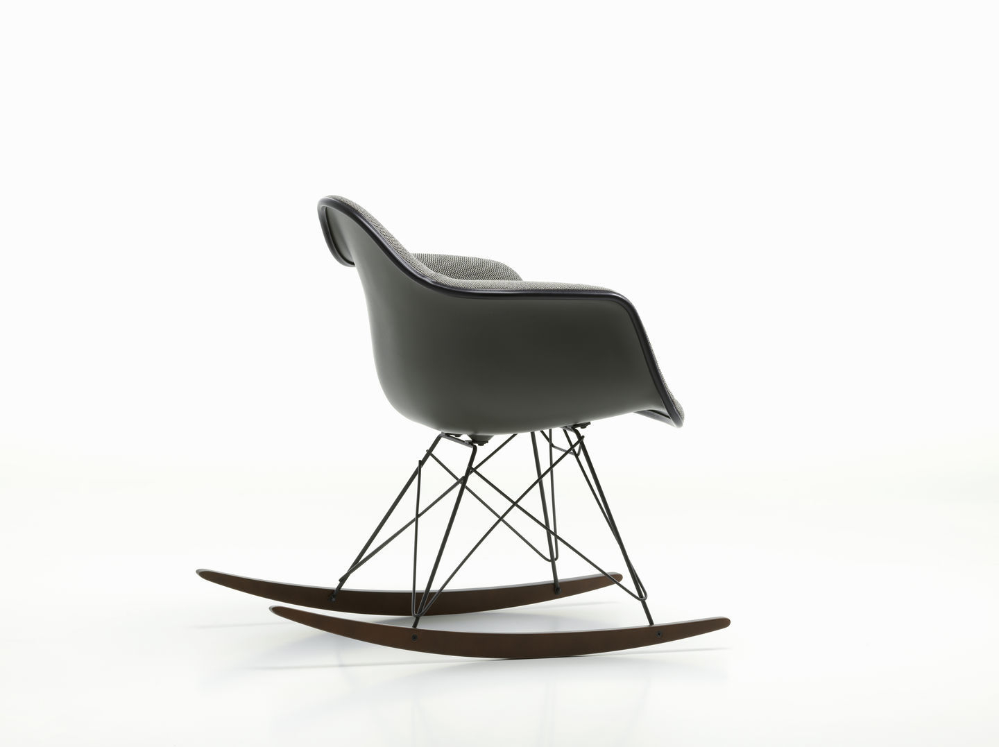 Eames Plastic Armchair RAR Fauteuil à bascule Entièrement rembourré Vitra