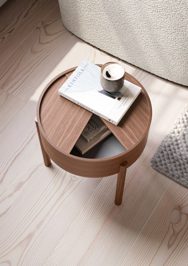 Arc Table d'appoint Noyer Ø 42 cm Woud
