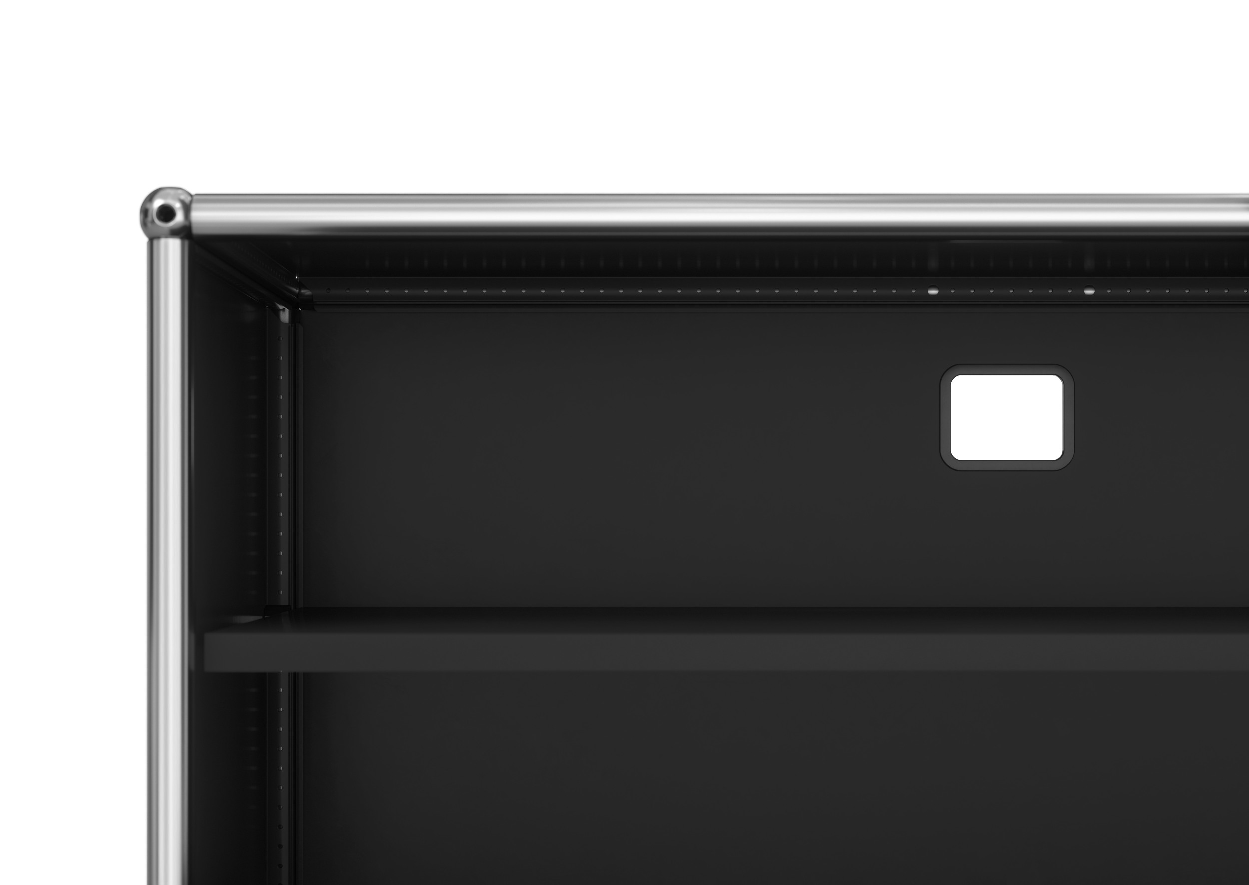 USM Haller Lowboard sur roulettes avec 2 portes pliantes