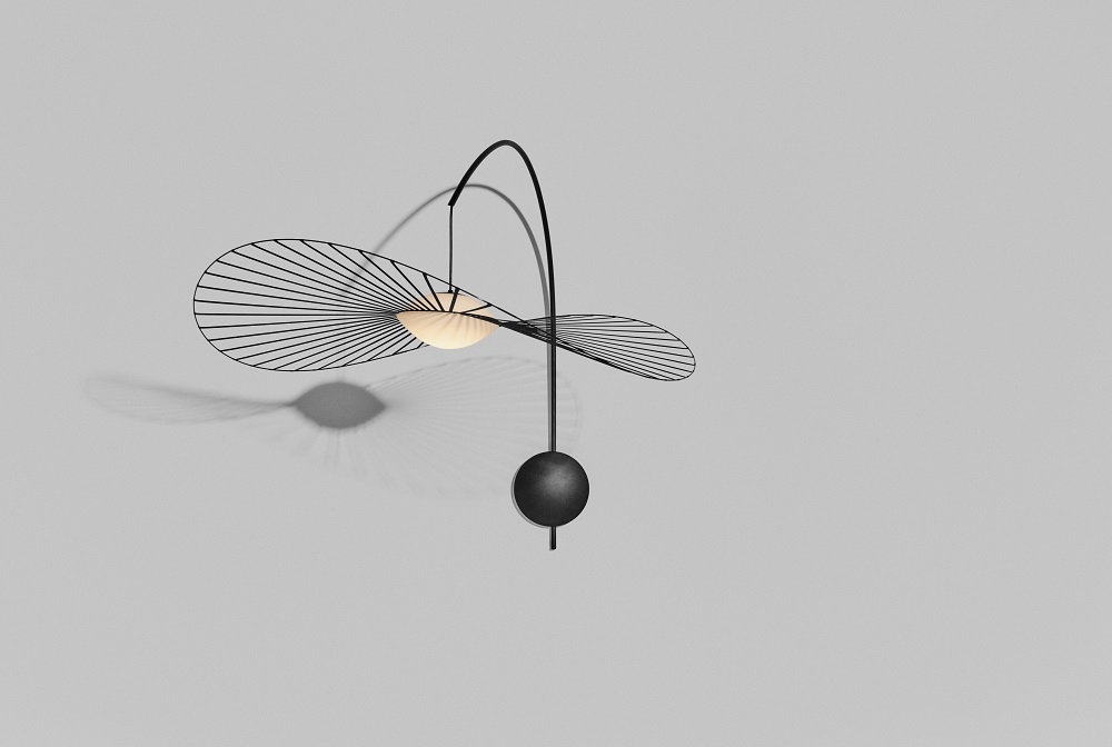 Vertigo Nova Applique Petite Friture Noir/Blanc Vertigo Nova Wandleuchte von Petite Friture in Schwarz/Weiß, modernes Design mit grafischen Linien.