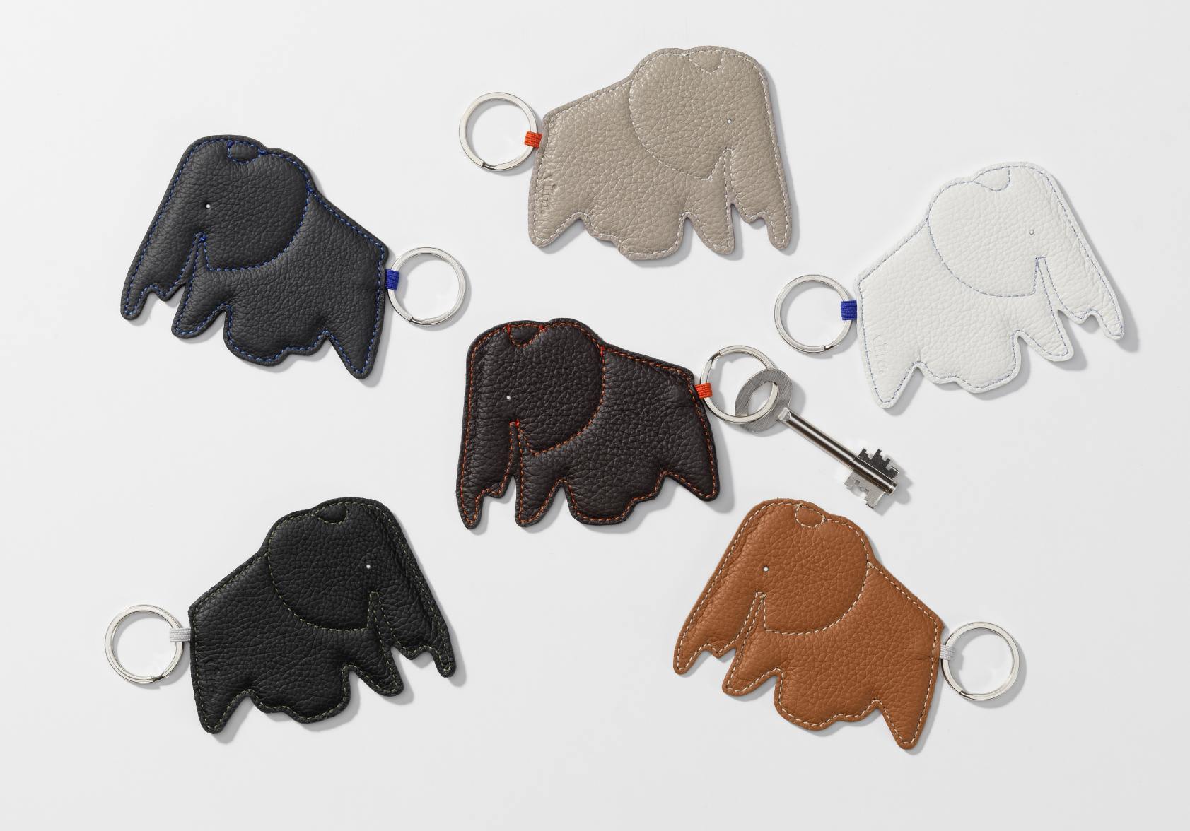 Keyring Porte-clés Elephant Vitra Cognac