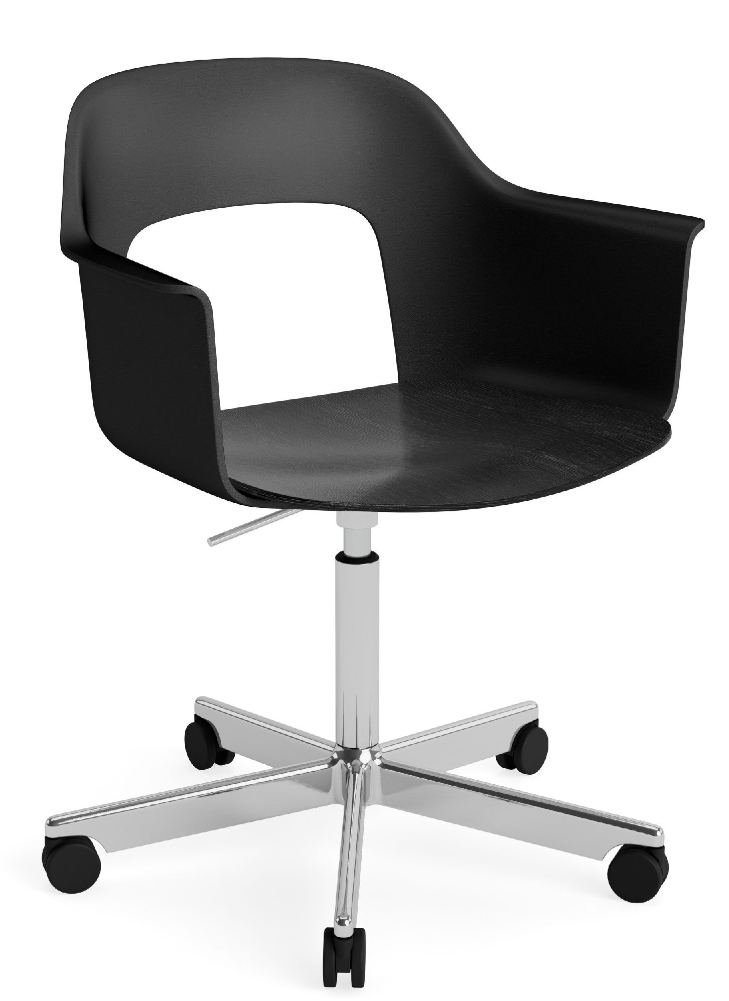 Layout Armchair 242 Fauteuil 4 pieds en étoile Vérin à gaz avec fonction pivotante Hay