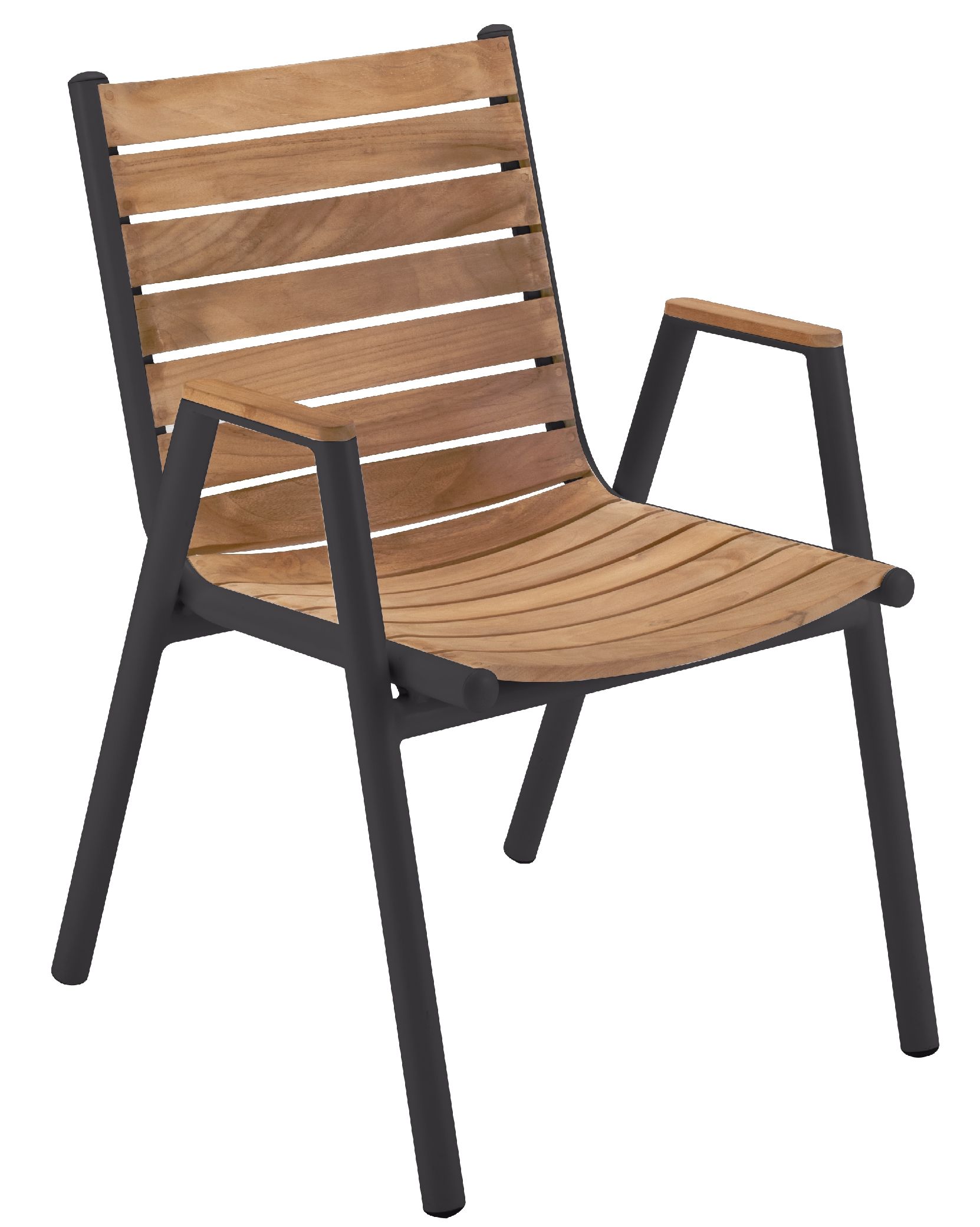Pilotis fauteuil avec accoudoirs teck extérieur Fermob