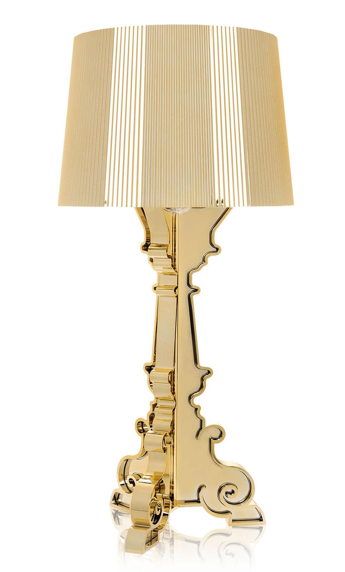 Bourgie lampe de table plaqué or Kartell