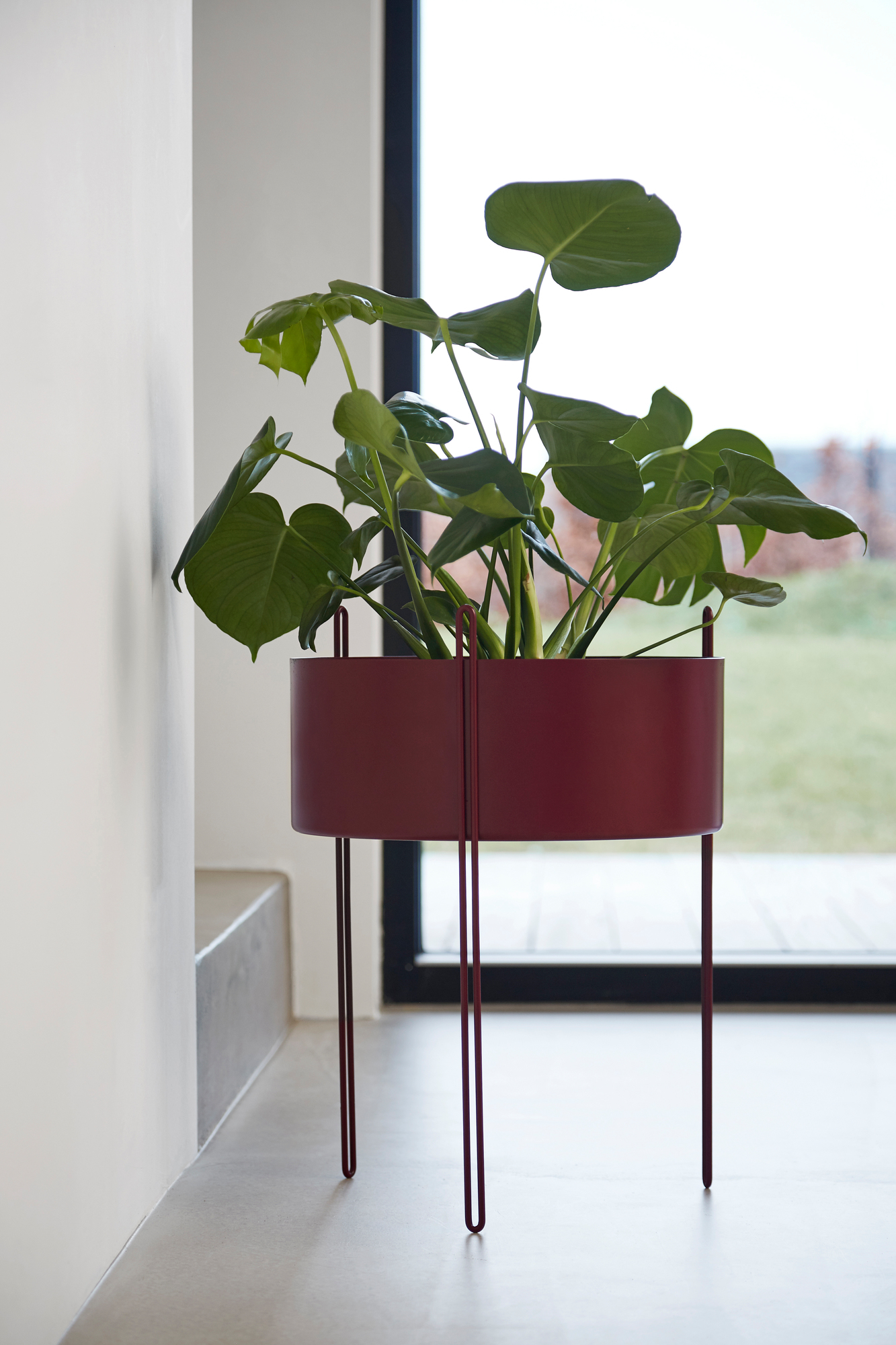 Pidestall Jardinière Grand Taupe Woud