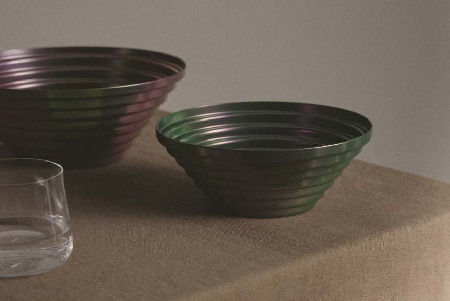 Maya bol rond Ø 25 cm Purplegreen 7320/25PGR Alessi  