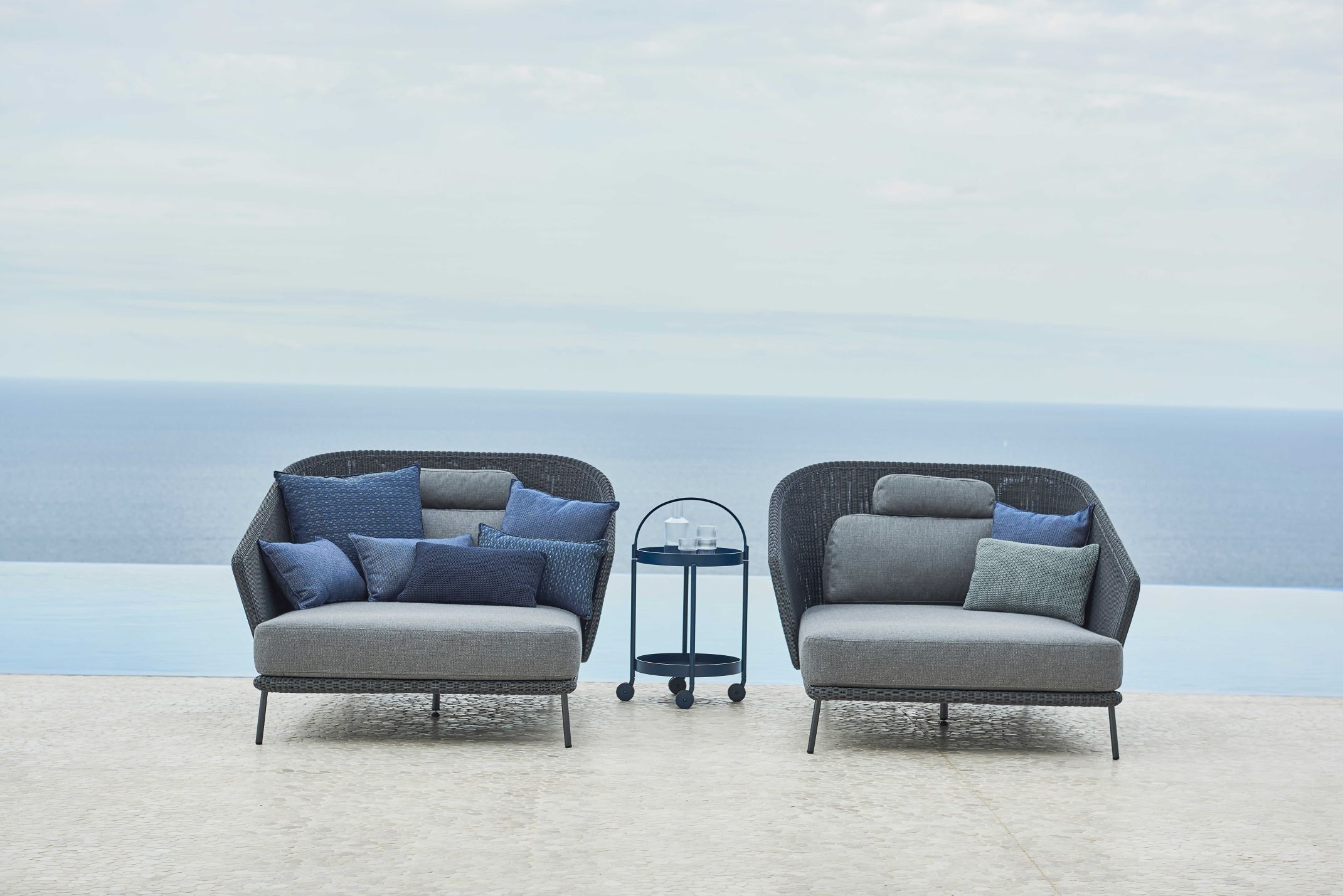 Mega Outdoor Daybed Dossier droit Cane-Line