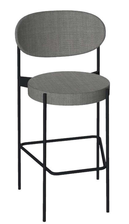 Series 430 Bar Stool Tabouret de bar 75 cm NOIR / REMIX 123 Verpan OFFRE SPECIALE