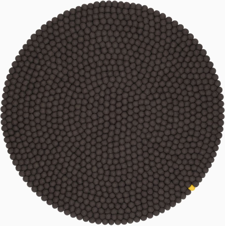 Big One Rund Tapis en feutre Ø 300 cm myfelt  Anthracite
