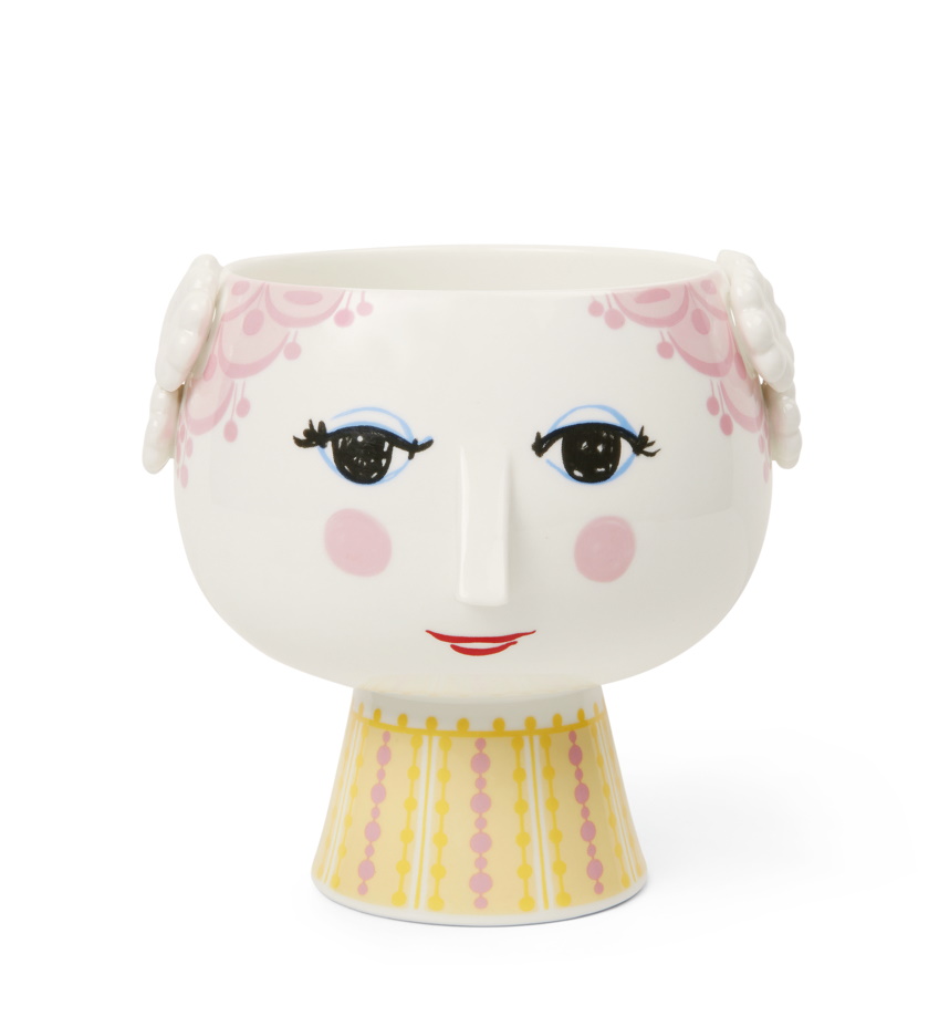 Eva Pot de fleurs sur socle Ø15,cm pink Bjørn Wiinblad