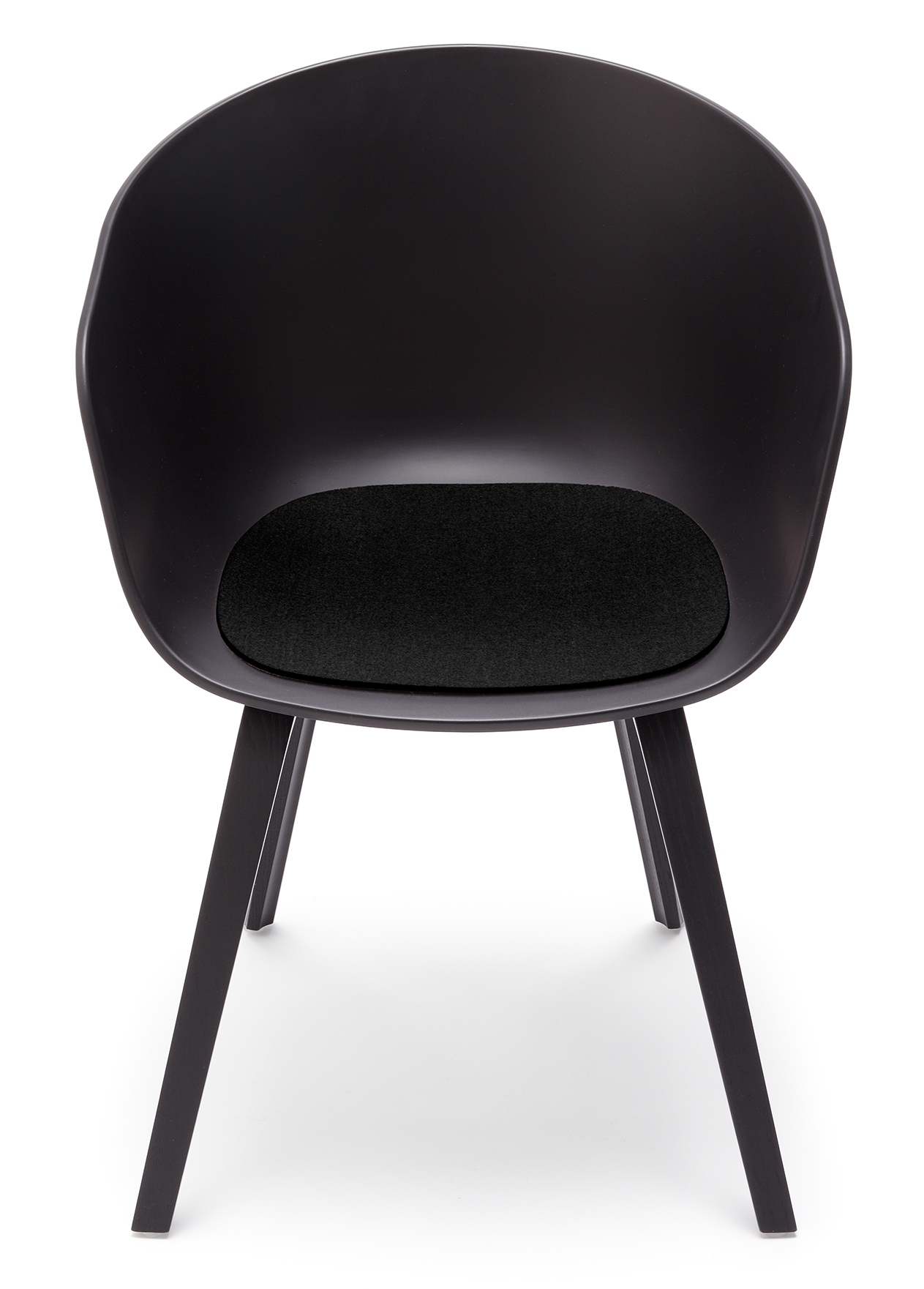 Coussin de siège - Feutre About A Chair AAC22 / AAC 22 Noir Hey Sign