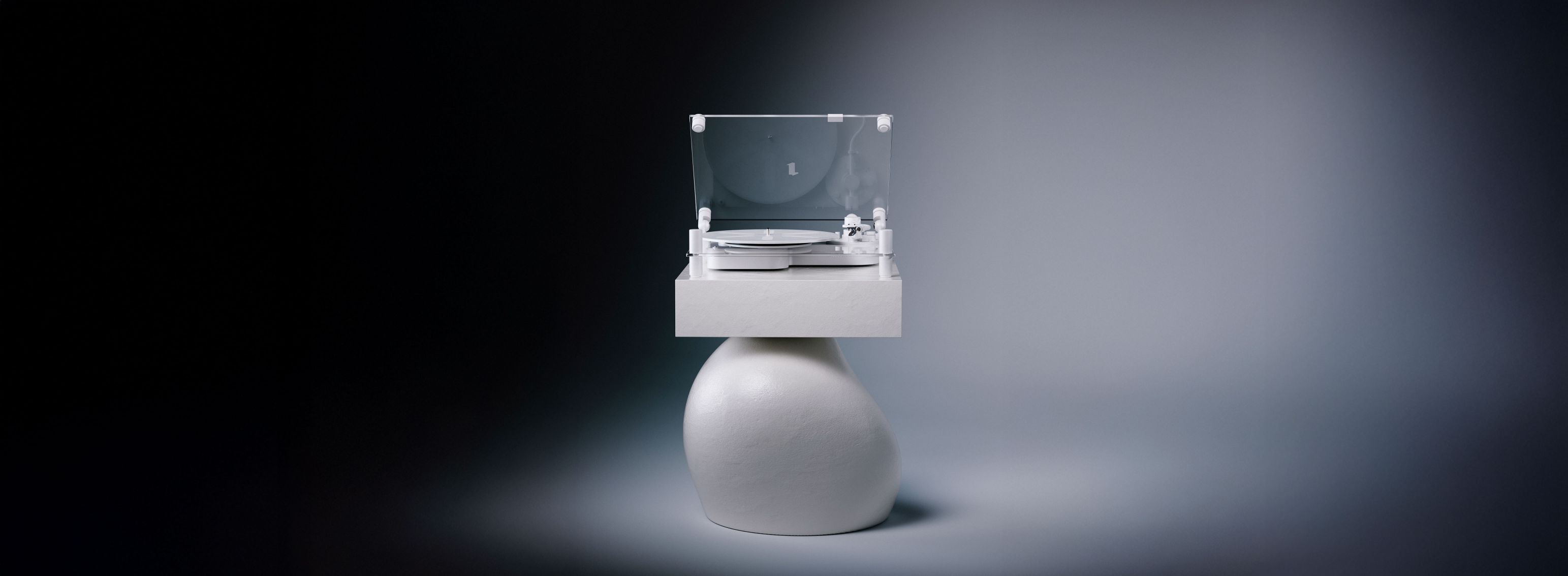 Plateau tournant transparent Transparent