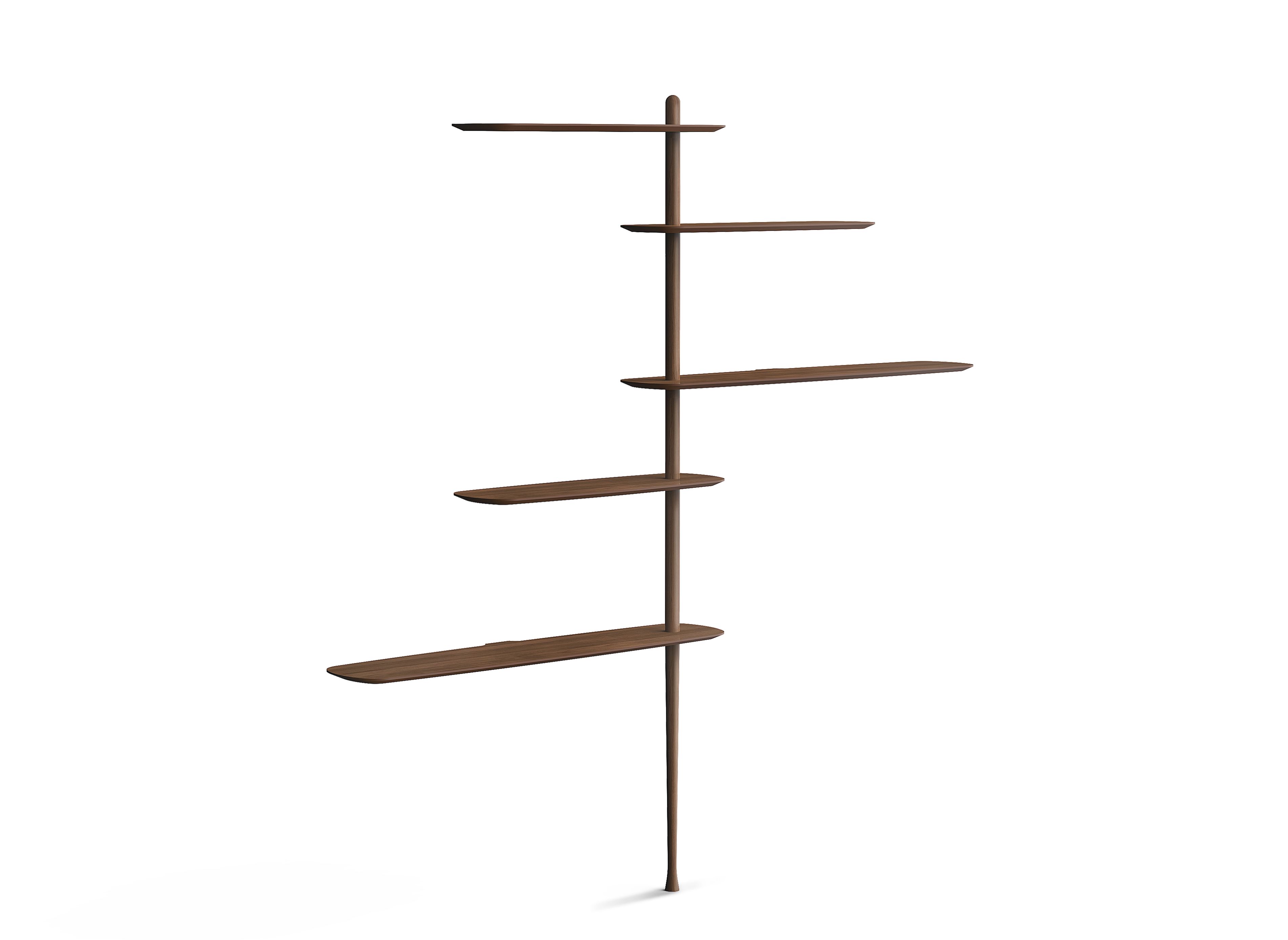 Única Collection Conf. 10 Étagère H218cm noyer Nomon