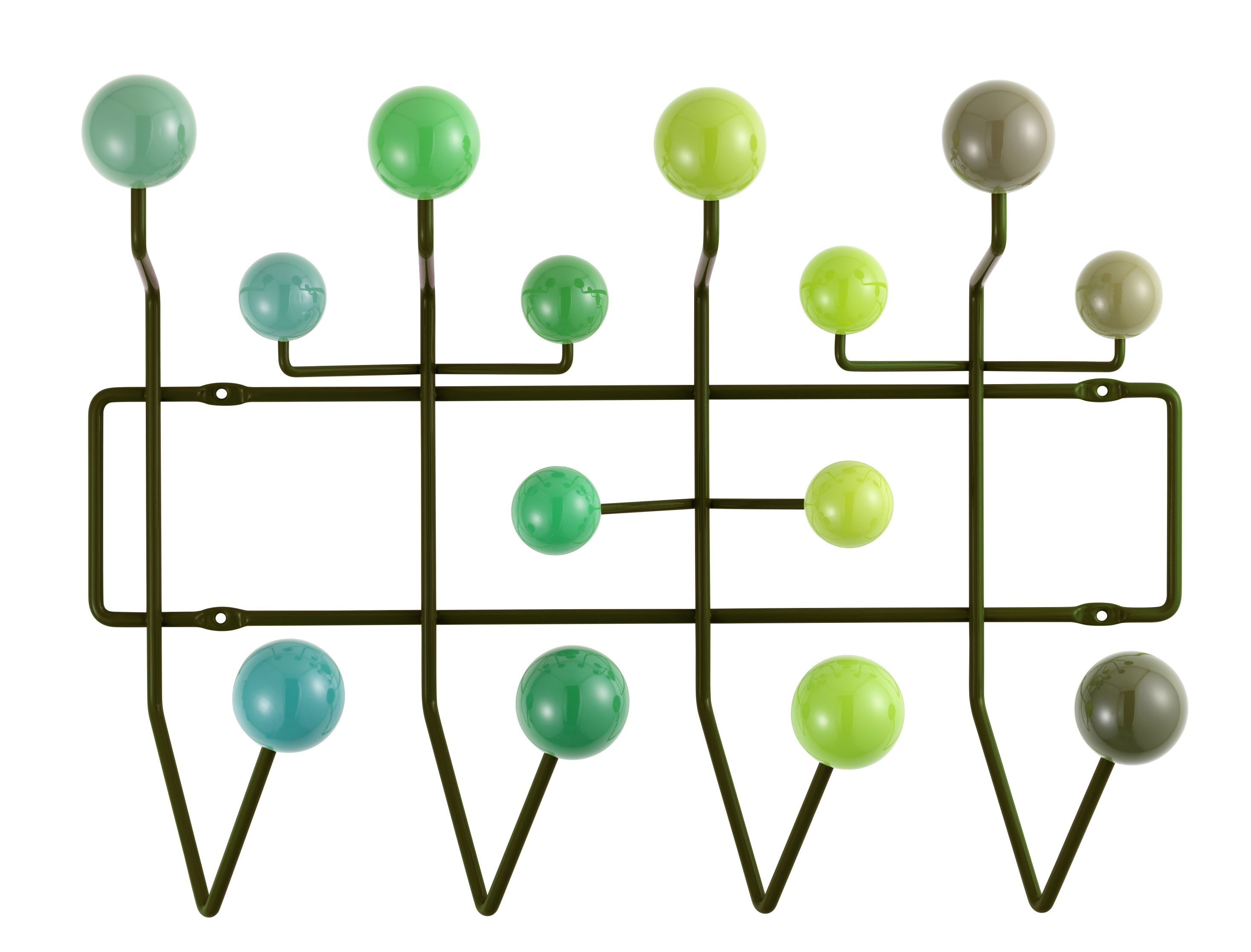 Eames Hang it all vestiaire vert Vitra