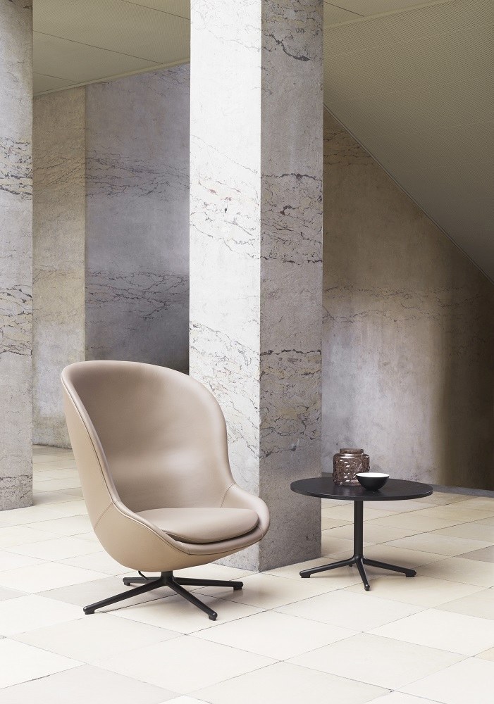 Hyg Lounge Chair High Swivel Fauteuil Normann Copenhagen