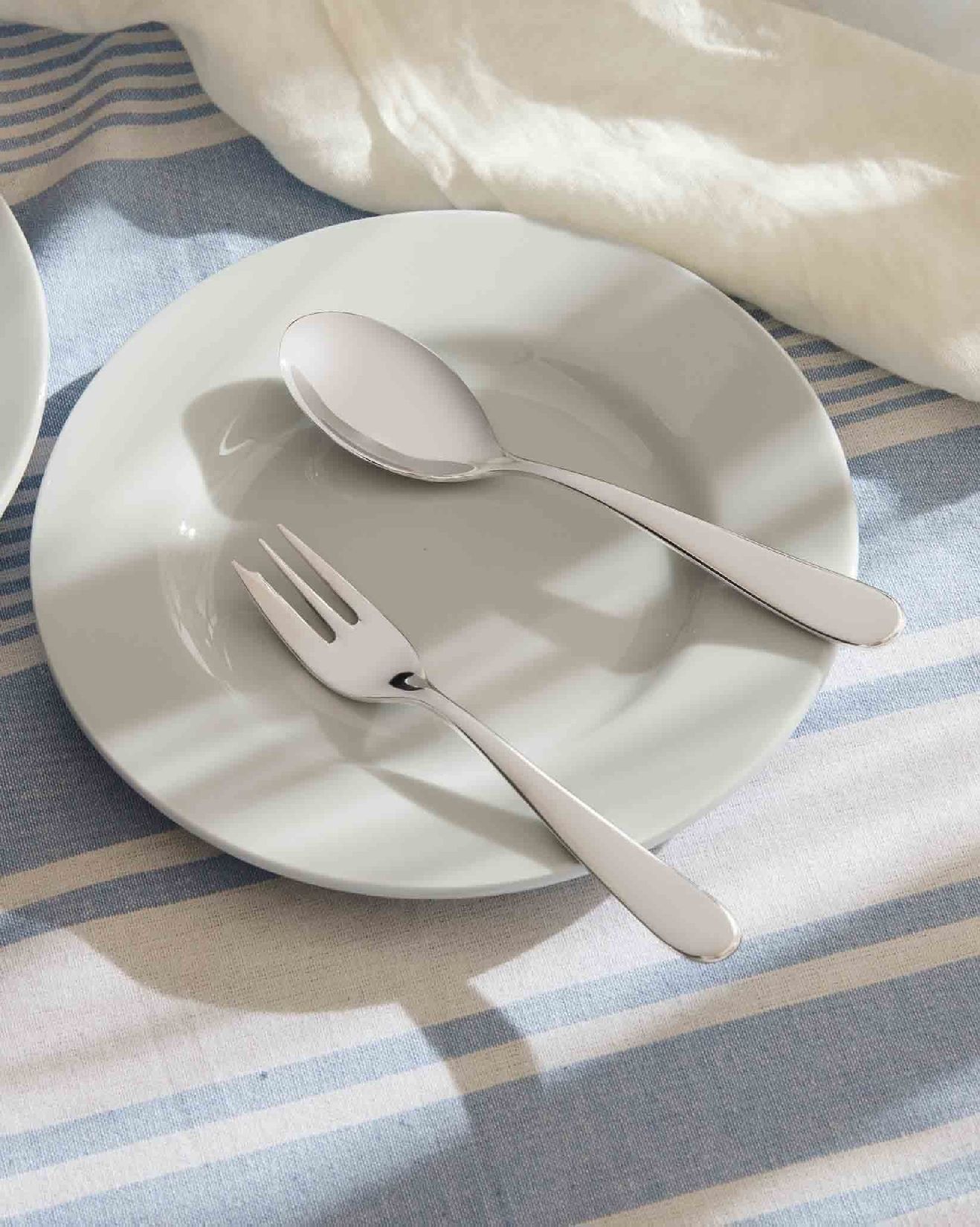 Ensemble de 6 fourchettes à gâteau Nuovo Milano Alessi 