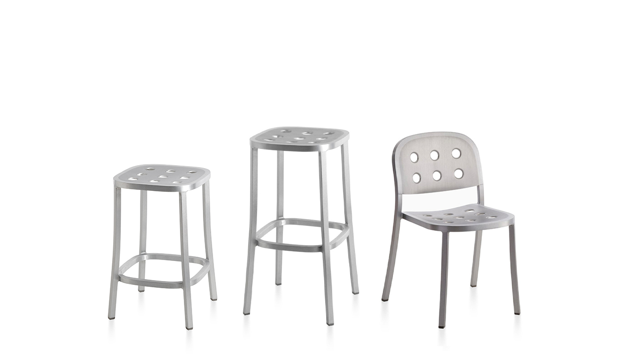 1 Inch All Aluminium Stacking Chair Chaise empilable Emeco