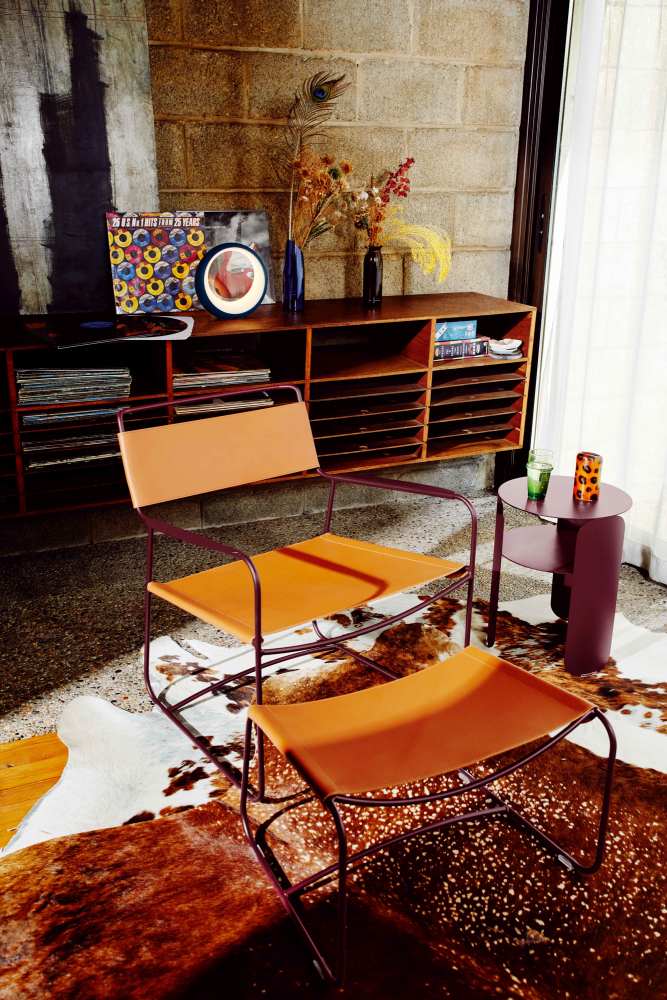 Surprising profond fauteuil en cuir Extérieur Fermob