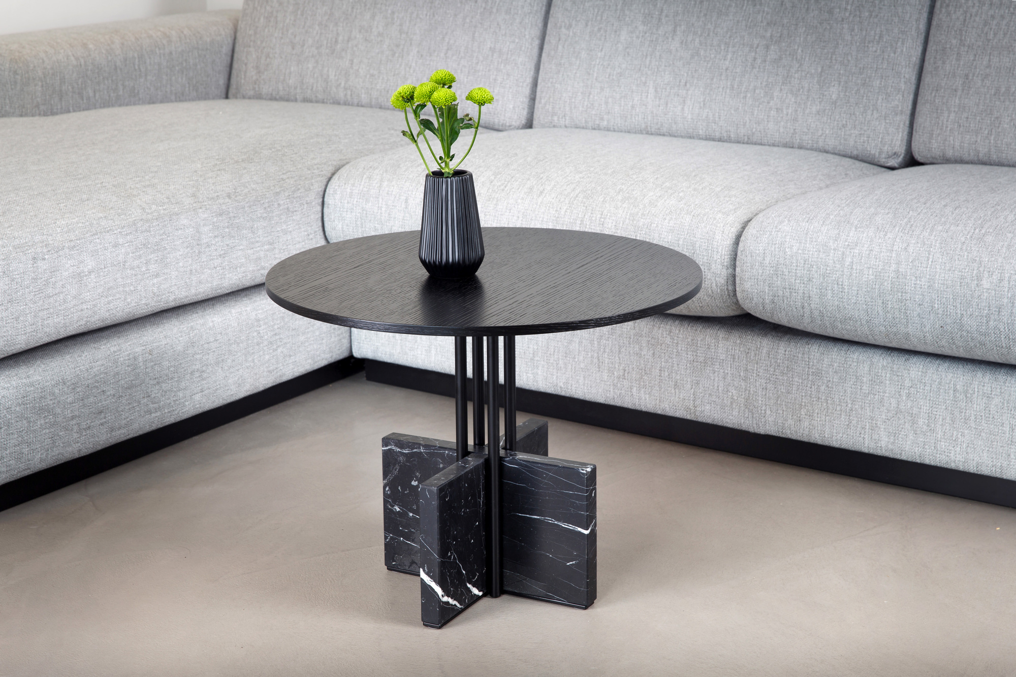 Gravity Table Table d'appoint Faible Nero Marquina Favius