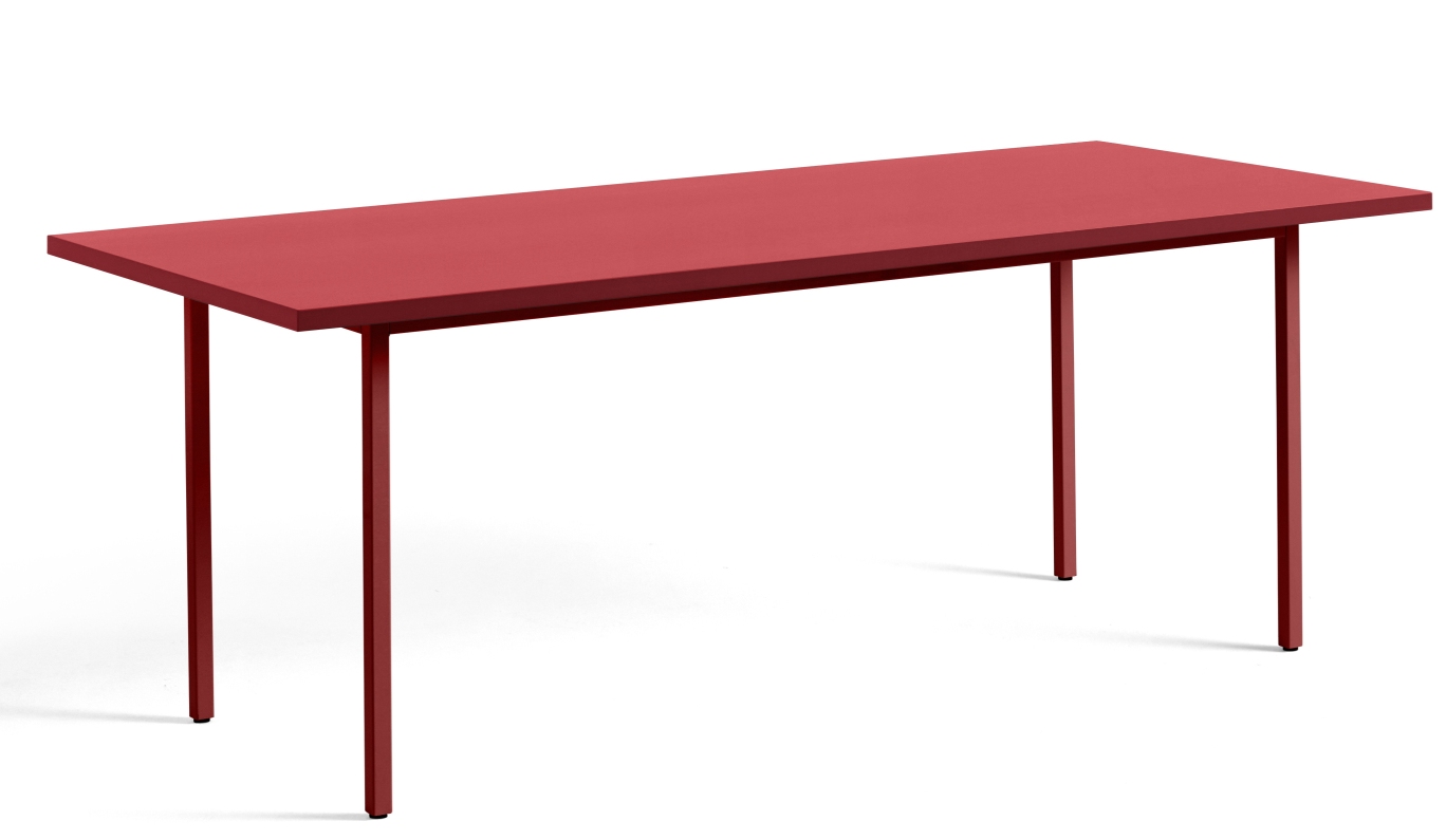 Two Colour Table Longueur 200 cm Hay Rouge - Rouge marron