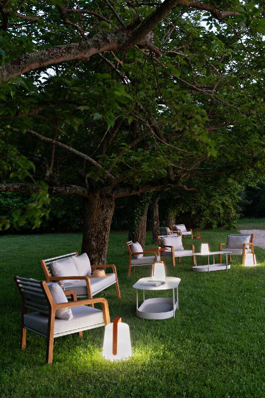 Balad 2 lampe de table H 38 cm Fermob gris argile