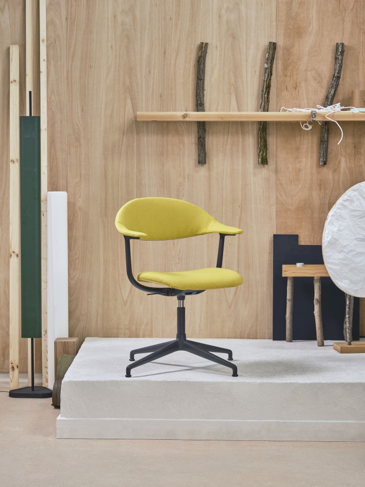 Mynt dossier et assise plastique Chaise de bureau Vitra