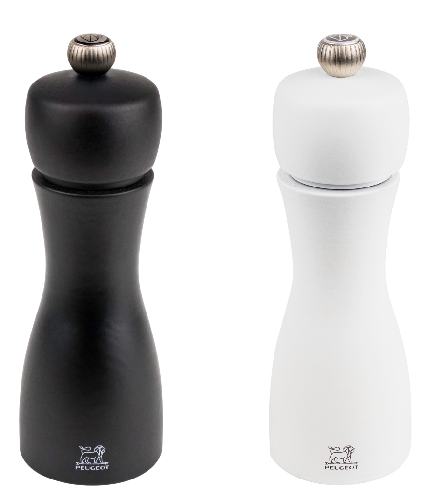 Duo Tahiti blanc et noir Duo moulin à sel et à poivre Peugeot