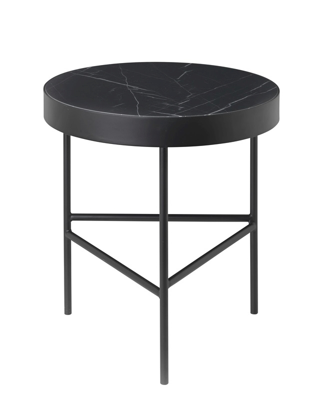 Marble Table Beistelltisch Ferm Living Noir 40