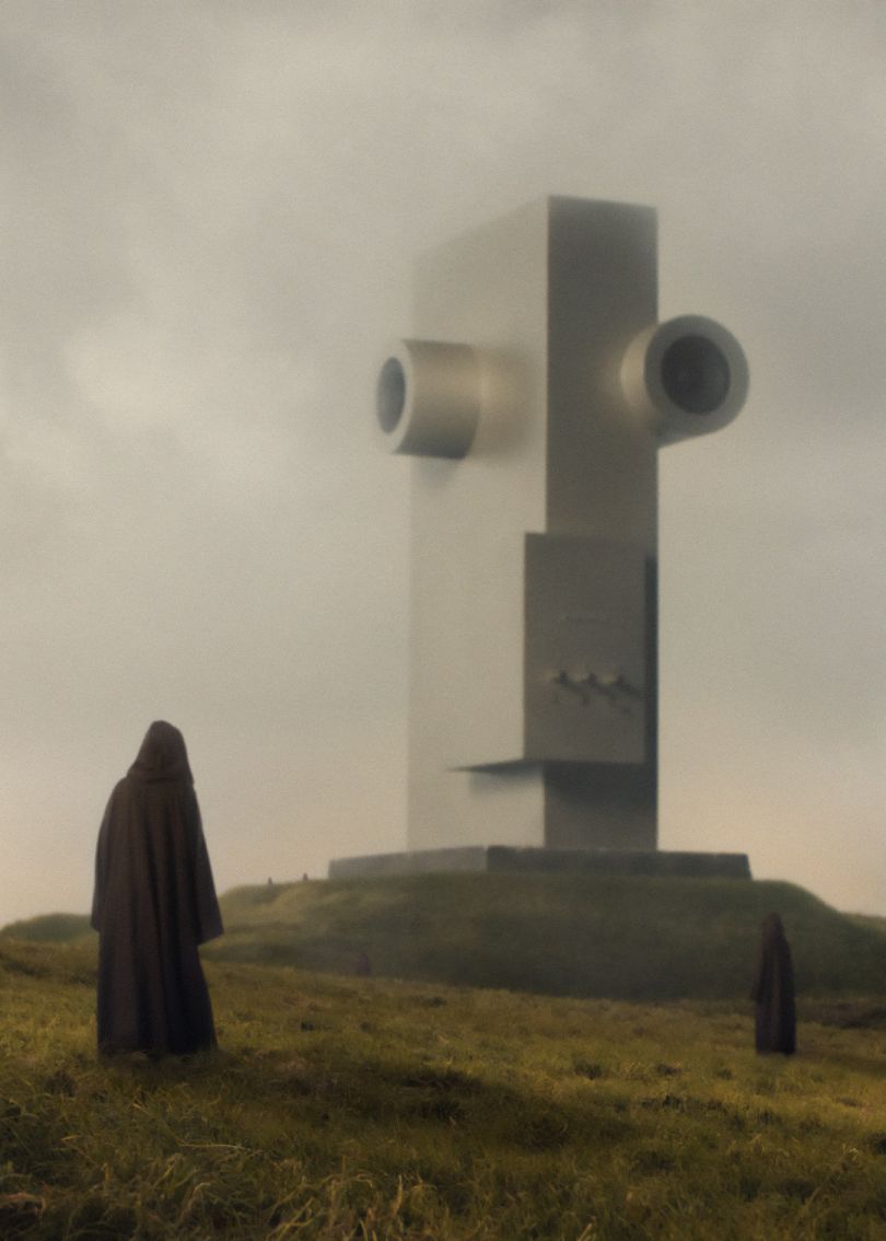 Haut-parleur Brutalist transparent