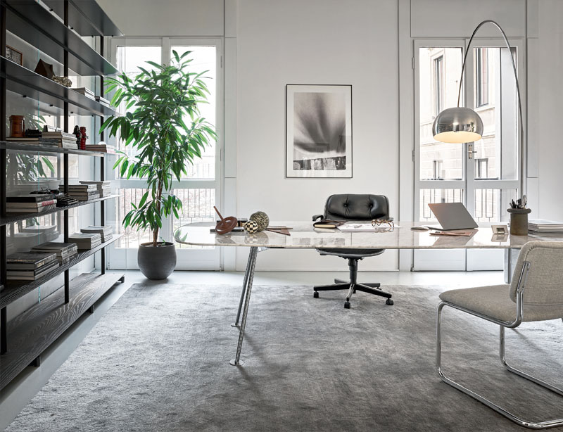 Pollock Executive chaise pivotante avec accoudoirs Knoll International 